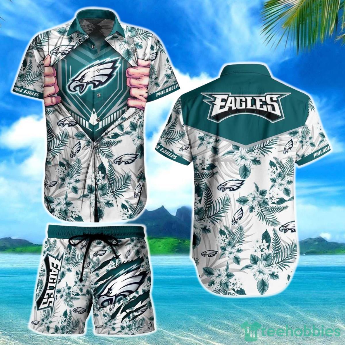 Philadelphia Eagles NFL Football Hawaiian Shirt And Short New Summer For Big Fans Gift For Men Women Product Photo 1