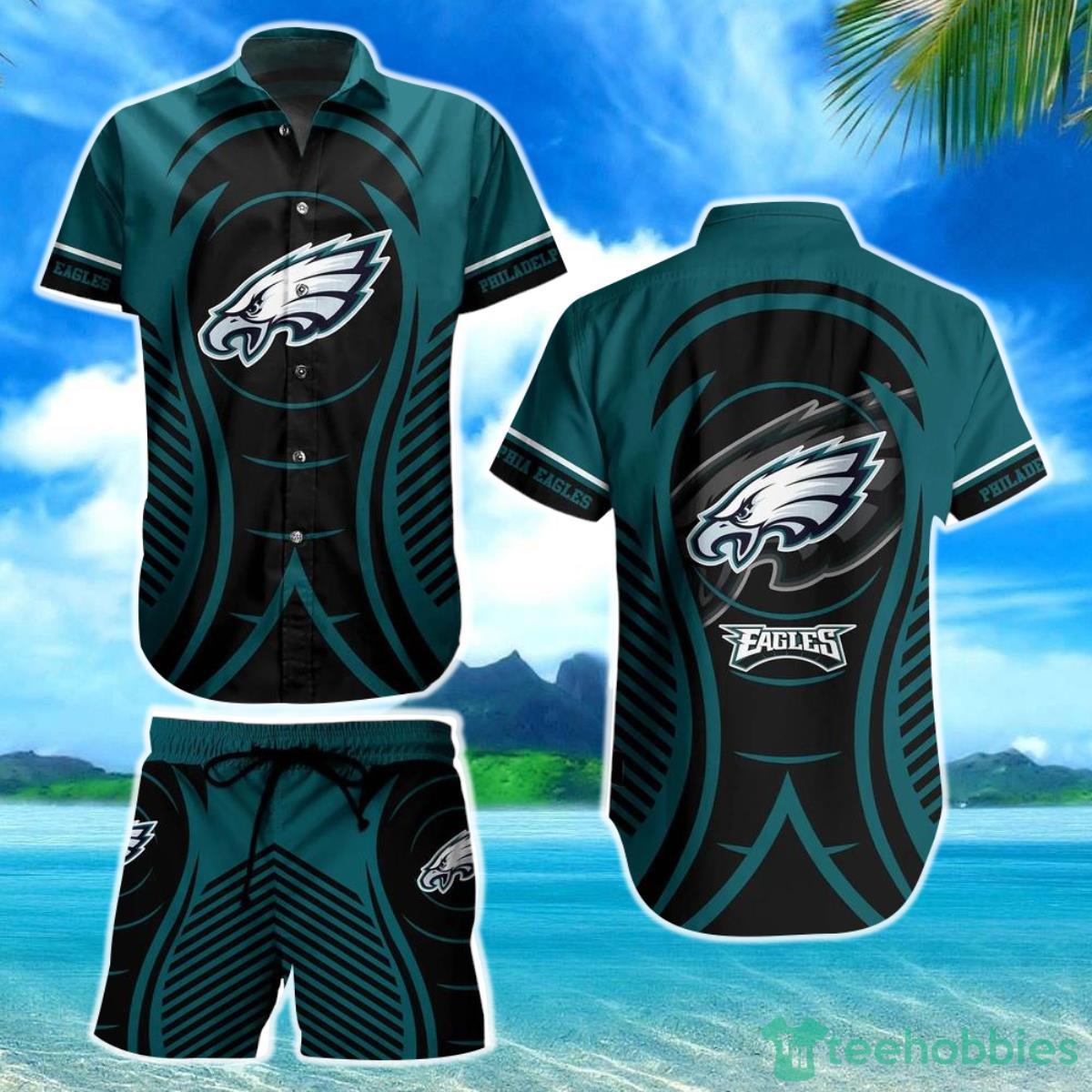 Philadelphia Eagles NFL Hawaiian Shirt And Short New Collection Summer Best Gift For Big Fans Product Photo 1