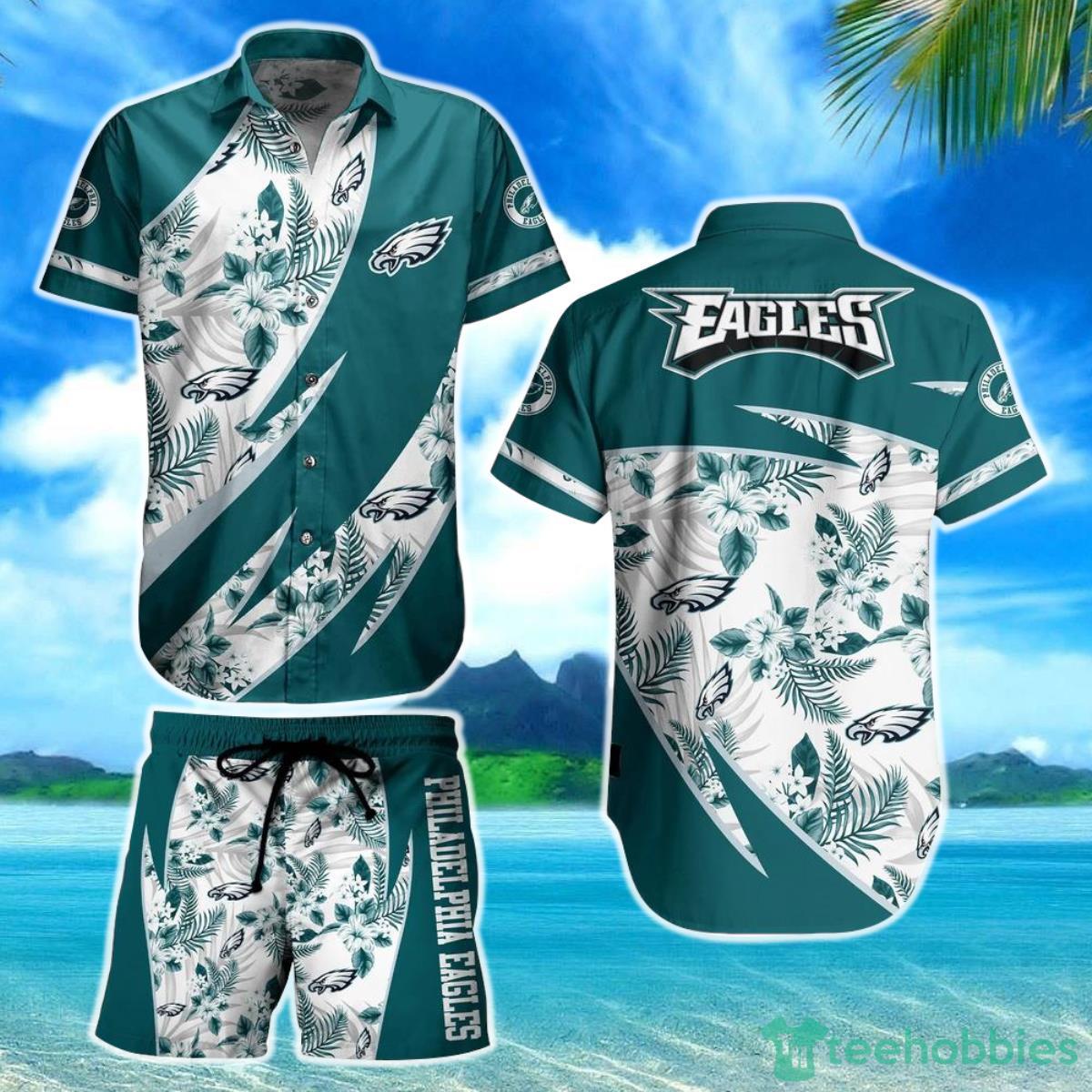 Philadelphia Eagles NFL Hawaiian Shirt And Short Style Tropical Graphic Summer For Awesome Fans Product Photo 1