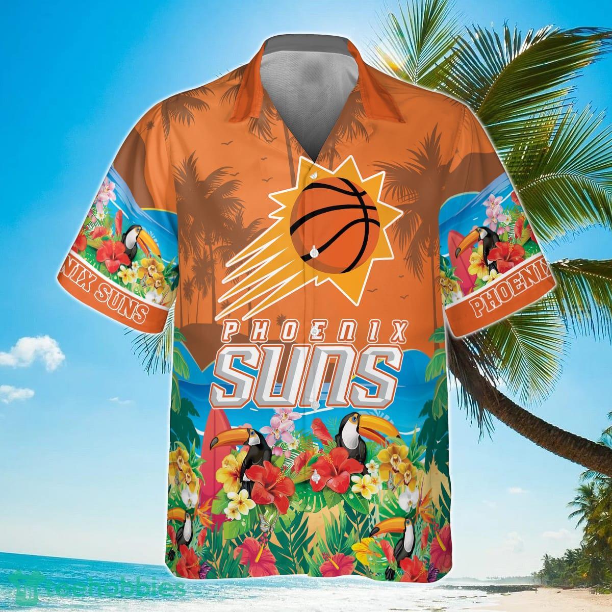 Phoenix Suns National Basketball Association 2023 Hawaiian Shirt image Phoenix Suns National Basketball Association 2023 Hawaiian Shirt Product Photo 2