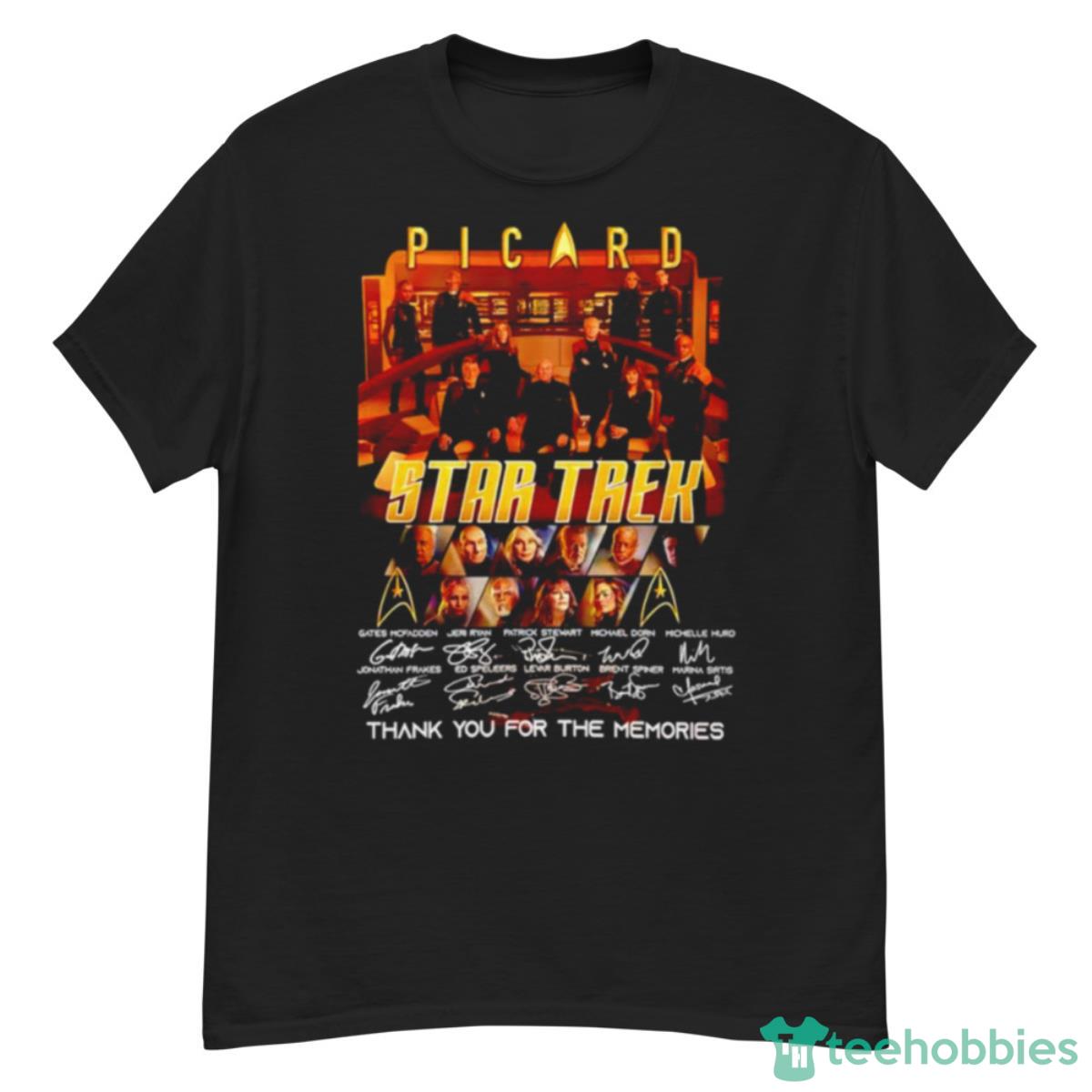 Picard Star Trek Thank You For The Memories Signature Shirt - G500 Men’s Classic T-Shirt