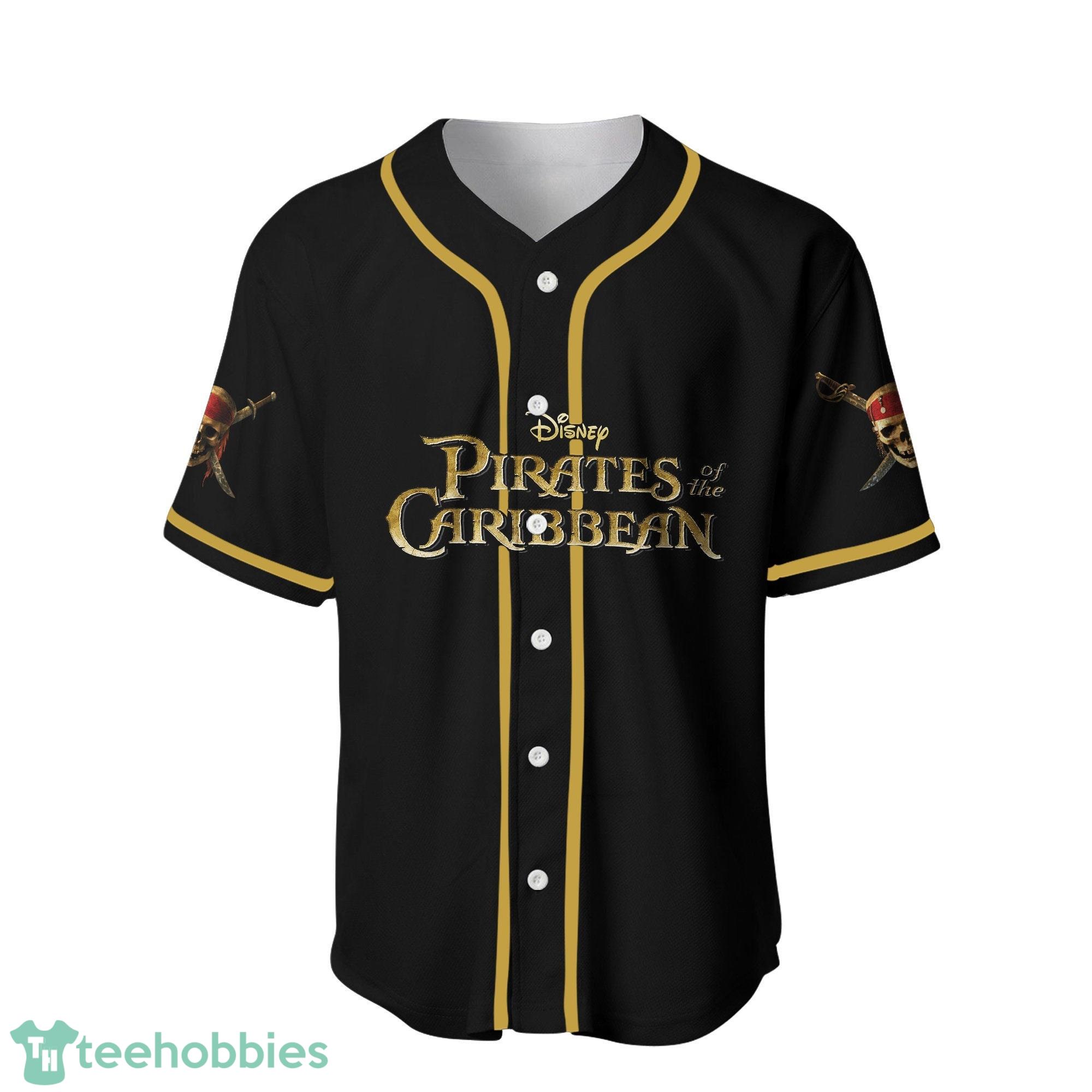 Pirates of the Caribbean Skull Johnny Depp Baseball Jersey Product Photo 2