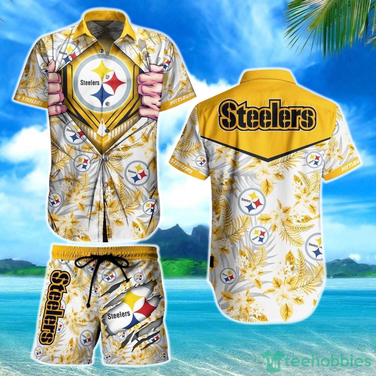 Pittsburgh Steelers NFL Football Hawaiian Shirt And Short New Summer For Big Fans Gift For Men Women Product Photo 1