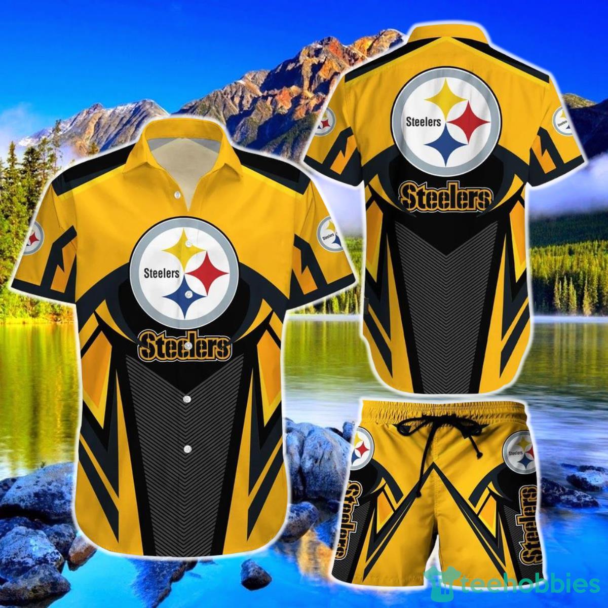 Pittsburgh Steelers NFL Hawaiian Shirt And Short Best Gift For Football NFL Fans Product Photo 1