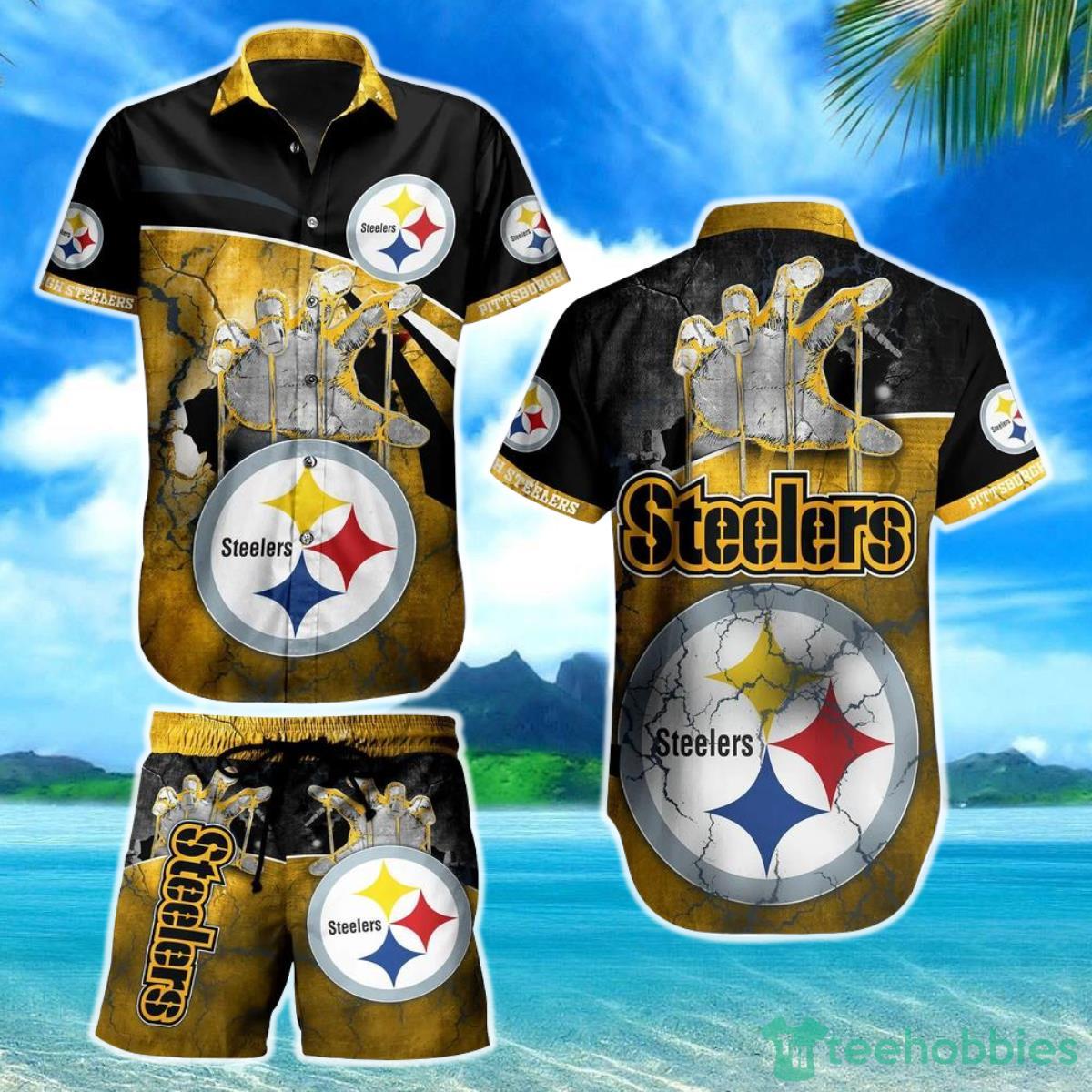 Pittsburgh Steelers NFL Hawaiian Shirt And Short Style Summer Product Photo 1