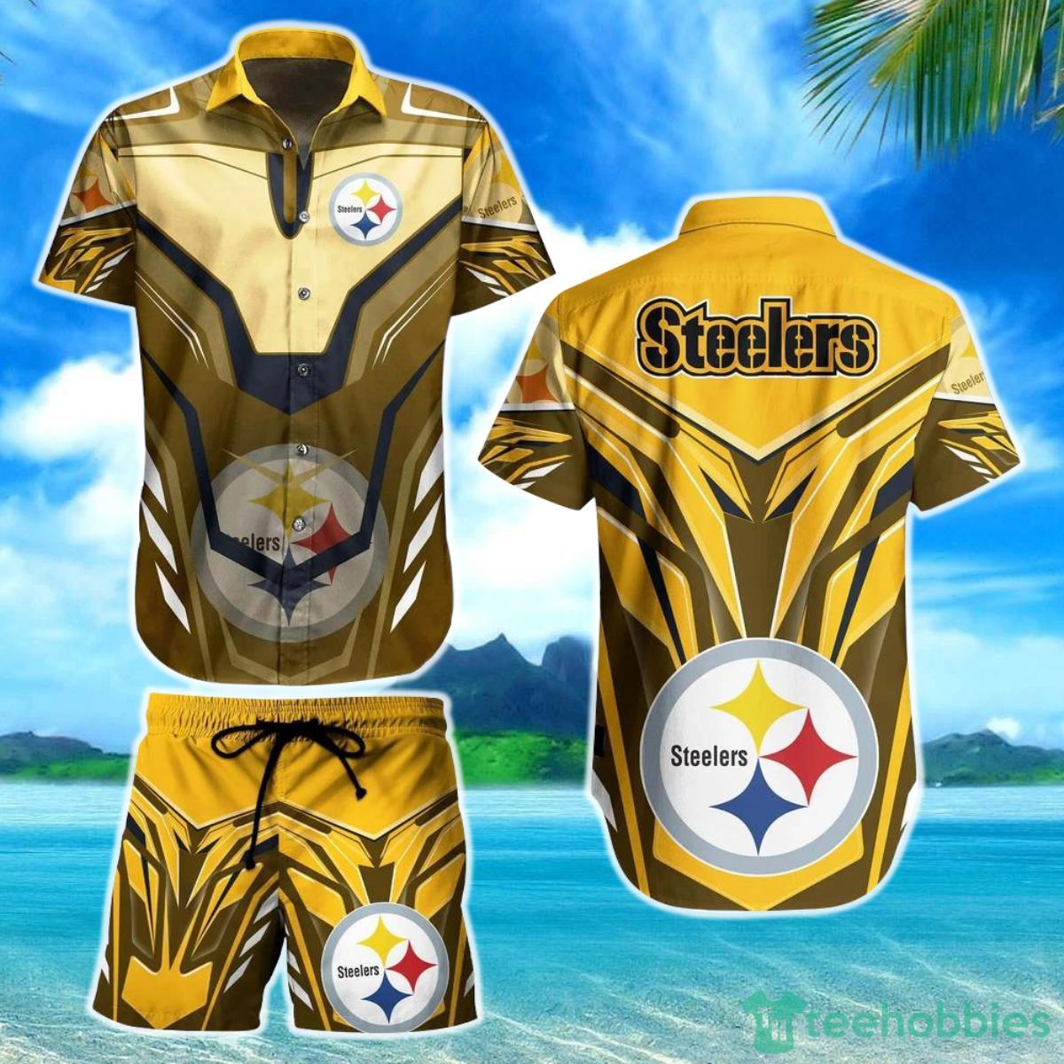 Pittsburgh Steelers NFL Hawaiian Shirt Hot Trend Summer For Sports Fans NFL Enthusiast Product Photo 1