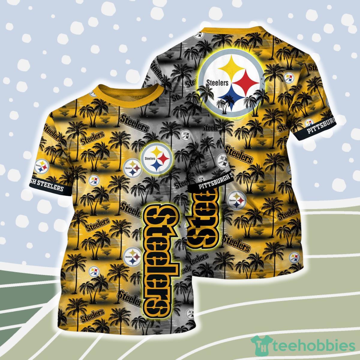 Pittsburgh Steelers NFL Shirt Palm Trees Graphic For Men And Women Product Photo 1