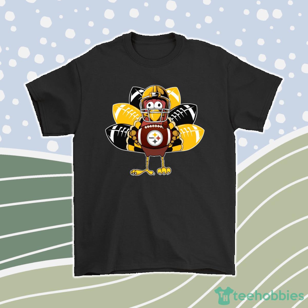 Pittsburgh Steelers Turkey Football Thanksgiving Men Women T-Shirt, Hoodie, Sweatshirt Product Photo 1