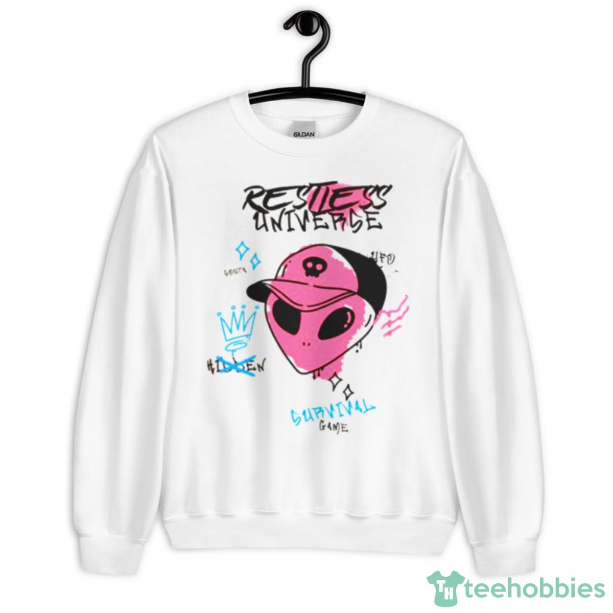 Restless Universe By Szpidersfm Aliens Ufos And All Extraterrestrial Spiritual Beings Shirt - Unisex Heavy Blend Crewneck Sweatshirt