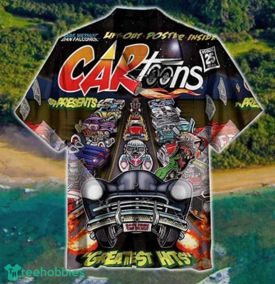 Retro Car Toons Comic Hawaiian Shirt Product Photo 1