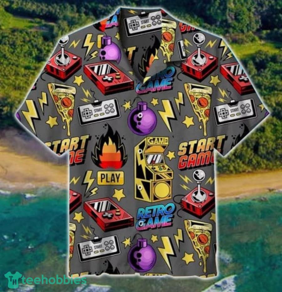 Retro Game Collections Hawaiian Shirt For Men And Women Product Photo 1