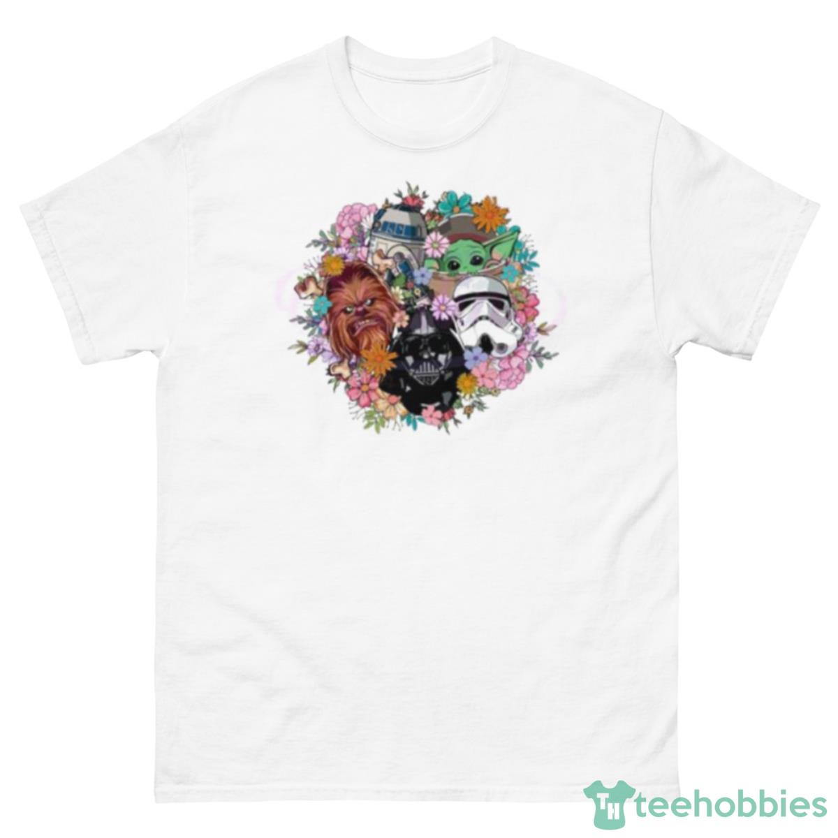 Retro Spring Flower Star Wars Character Shirt - 500 Men’s Classic Tee Gildan