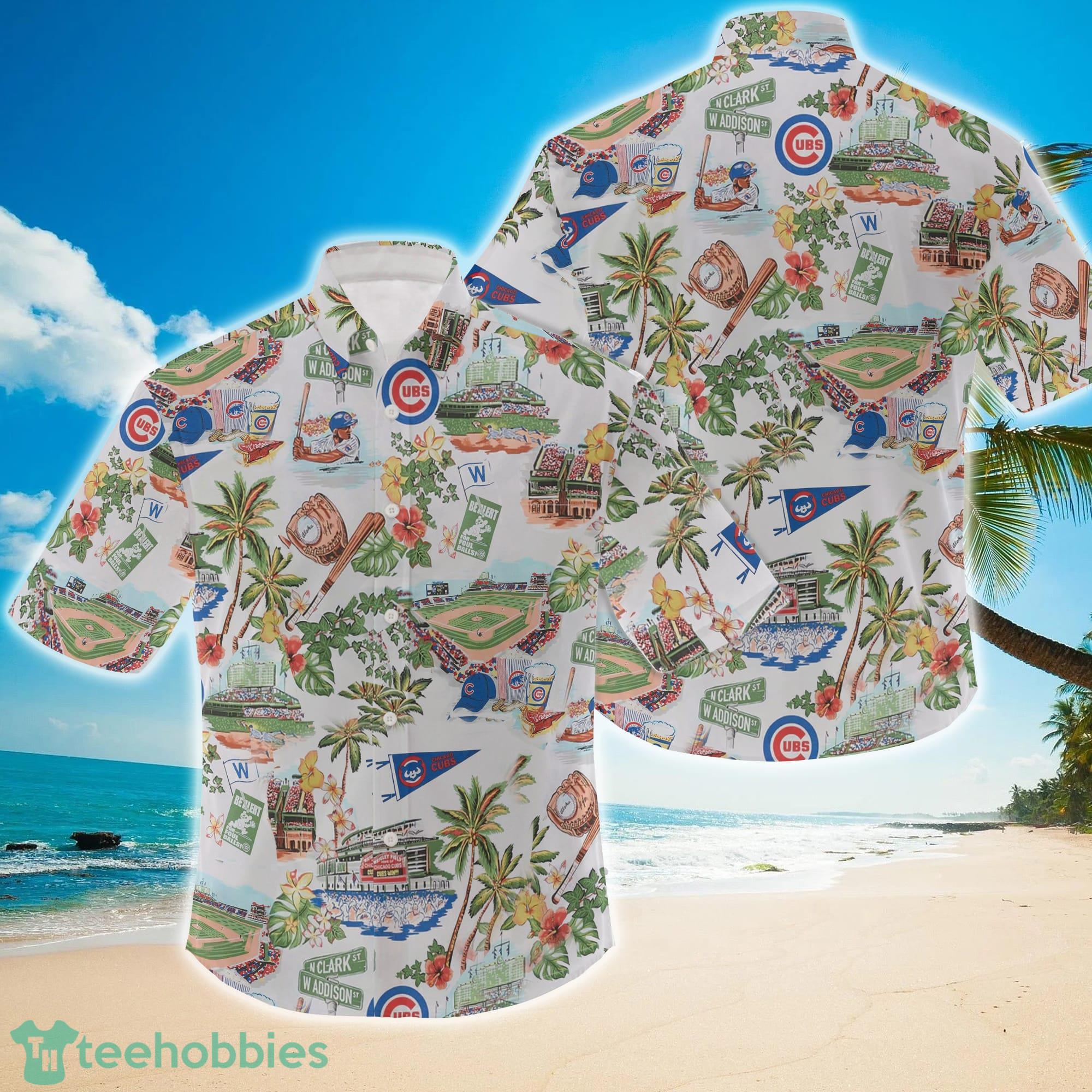 Reyn Spooner Chicago Cubs MLB Classic Fit Scenic Hawaiian Shirt Product Photo 1