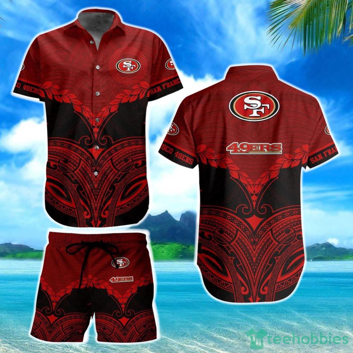 San Francisco 49ers Football NFL Hawaiian Shirt Polynesian Pattern New Summer Gift For Men Women Fans Product Photo 1