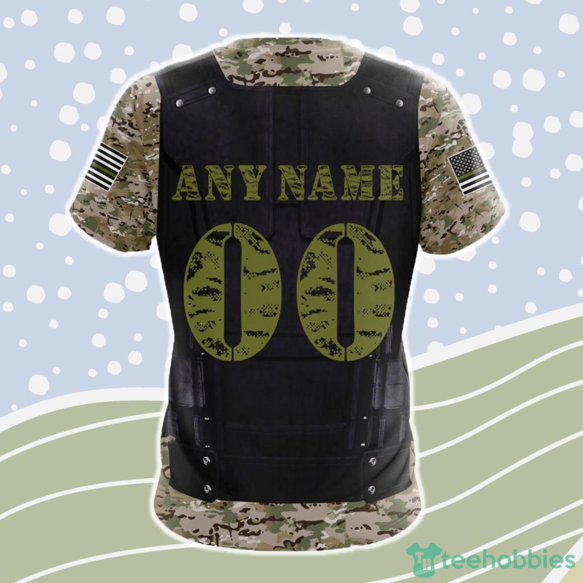 San Francisco 49ers NFL 3D Shirt Camo Custom Name & Number Product Photo 2