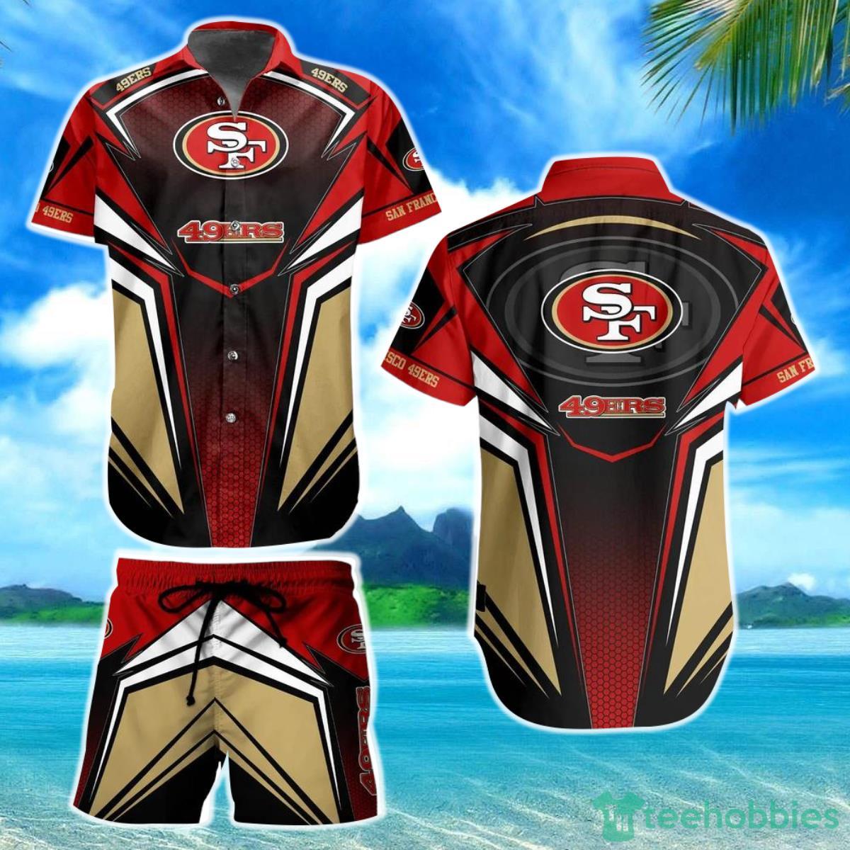 San Francisco 49ers NFL Football Hawaii Short Shirt For This Summer Graphic Hawaiian Shirt Gift Big Fans Product Photo 1