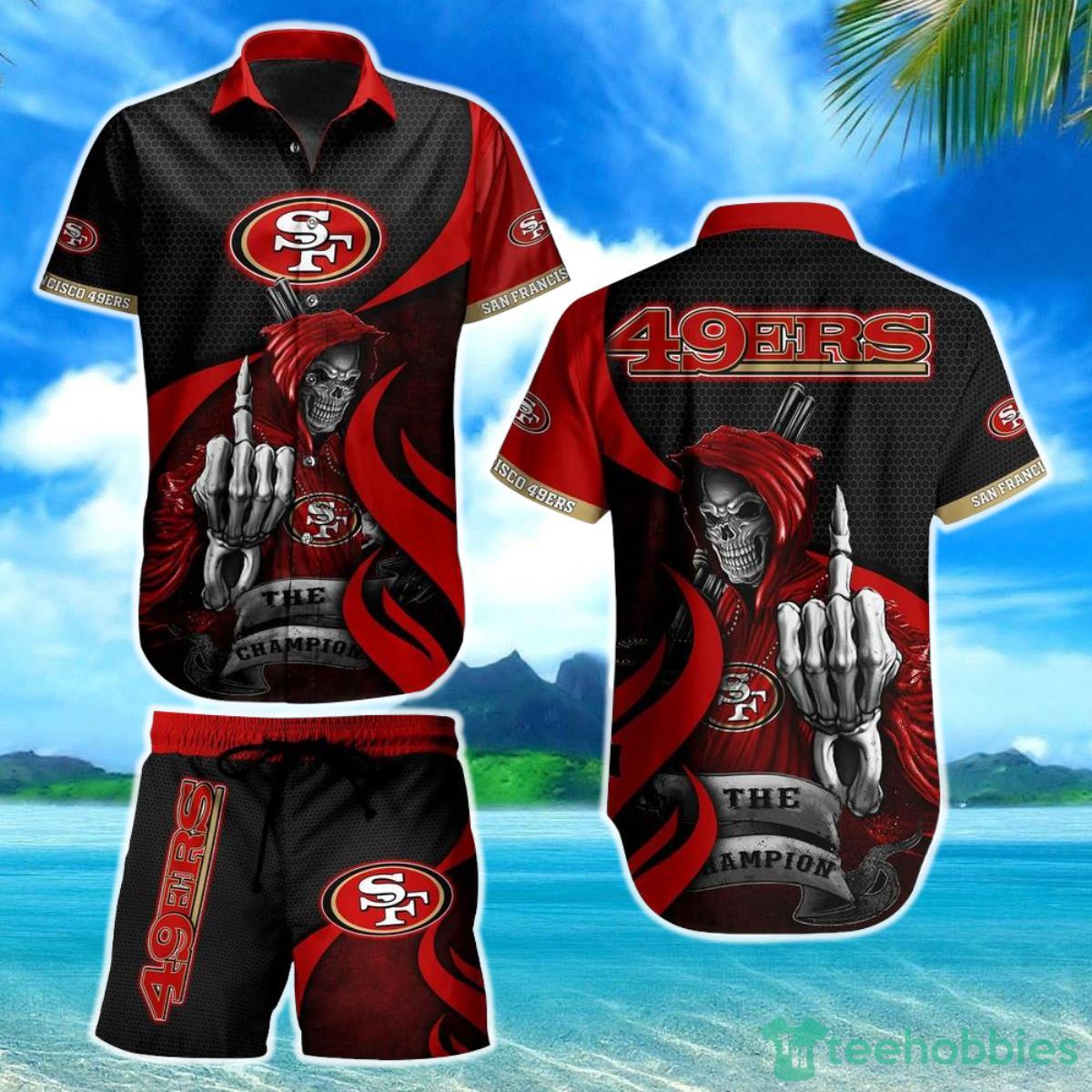 San Francisco 49ers NFL Football Hawaiian Shirt And Short Graphic Summer The Champion Gift For Men Women Product Photo 1