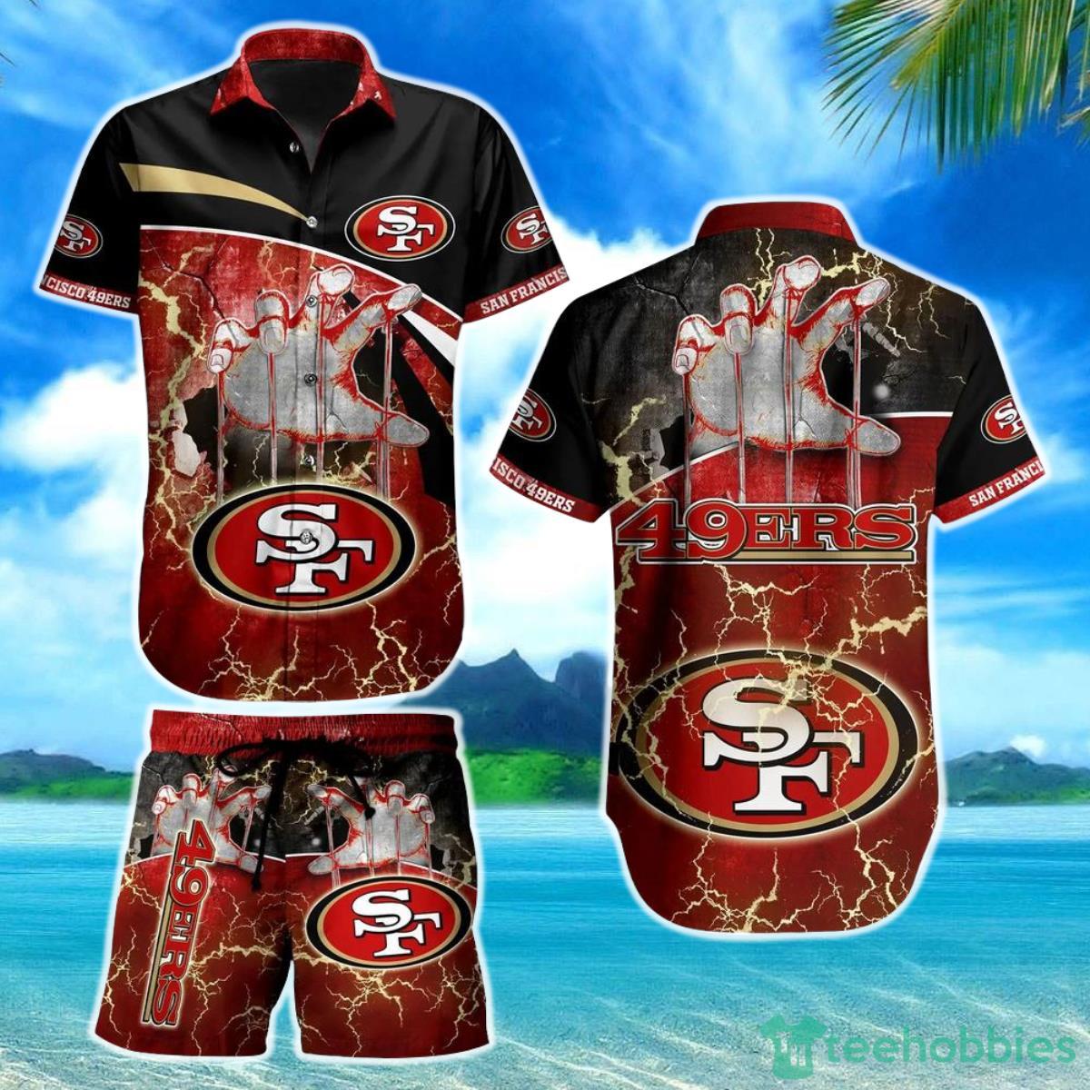 San Francisco 49ers NFL Hawaiian Shirt And Short Style Summer Product Photo 1