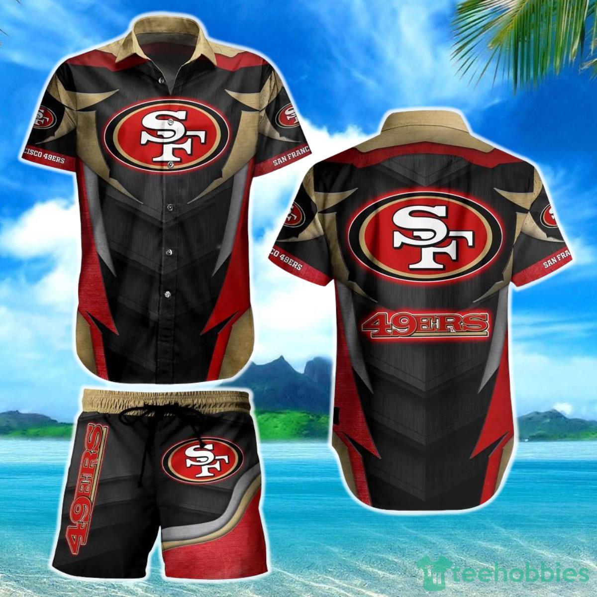 San Francisco 49ers NFL Hawaiian Shirt And Short Summer Perfect Gift For Fans Product Photo 1