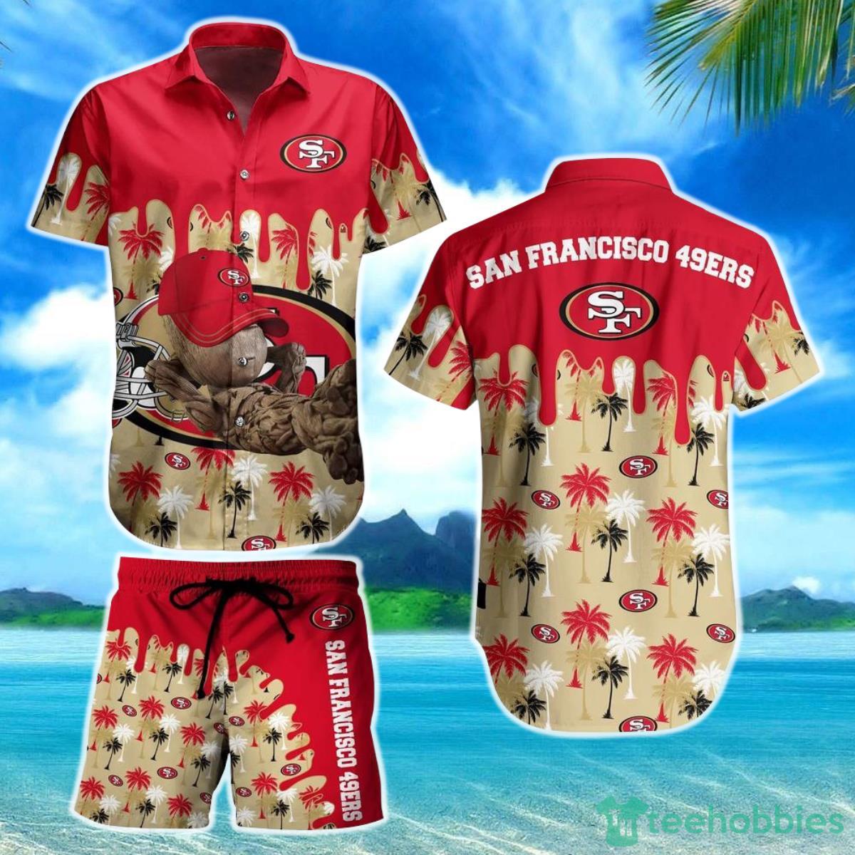 San Francisco 49ers NFL Hawaiian Shirt Groot Graphic New Summer Perfect Best Gift Ever Product Photo 1