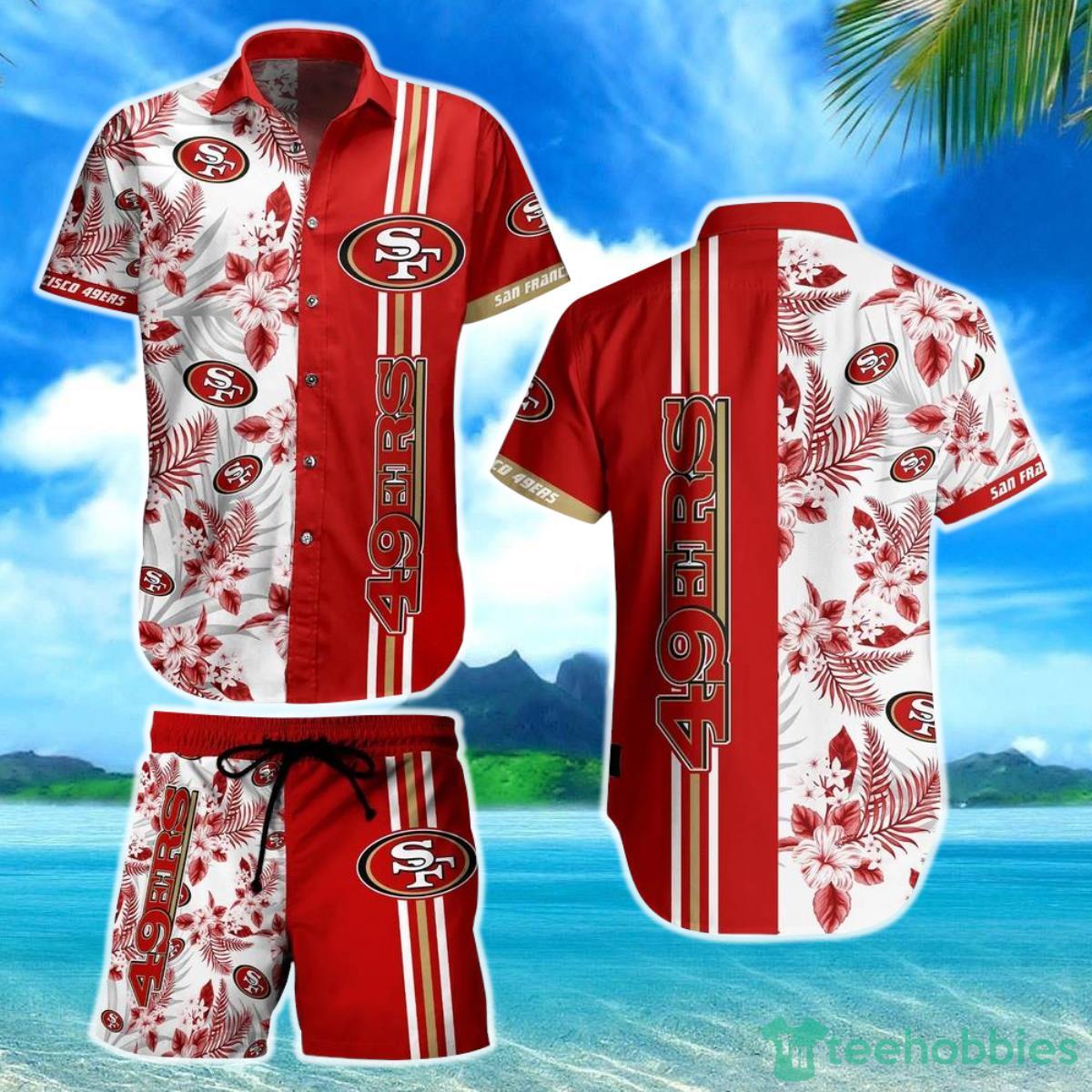 San Francisco 49ers NFL Hawaiian Shirt Tropical Pattern Summer Shirt Style New Gift For Best Fan Product Photo 1