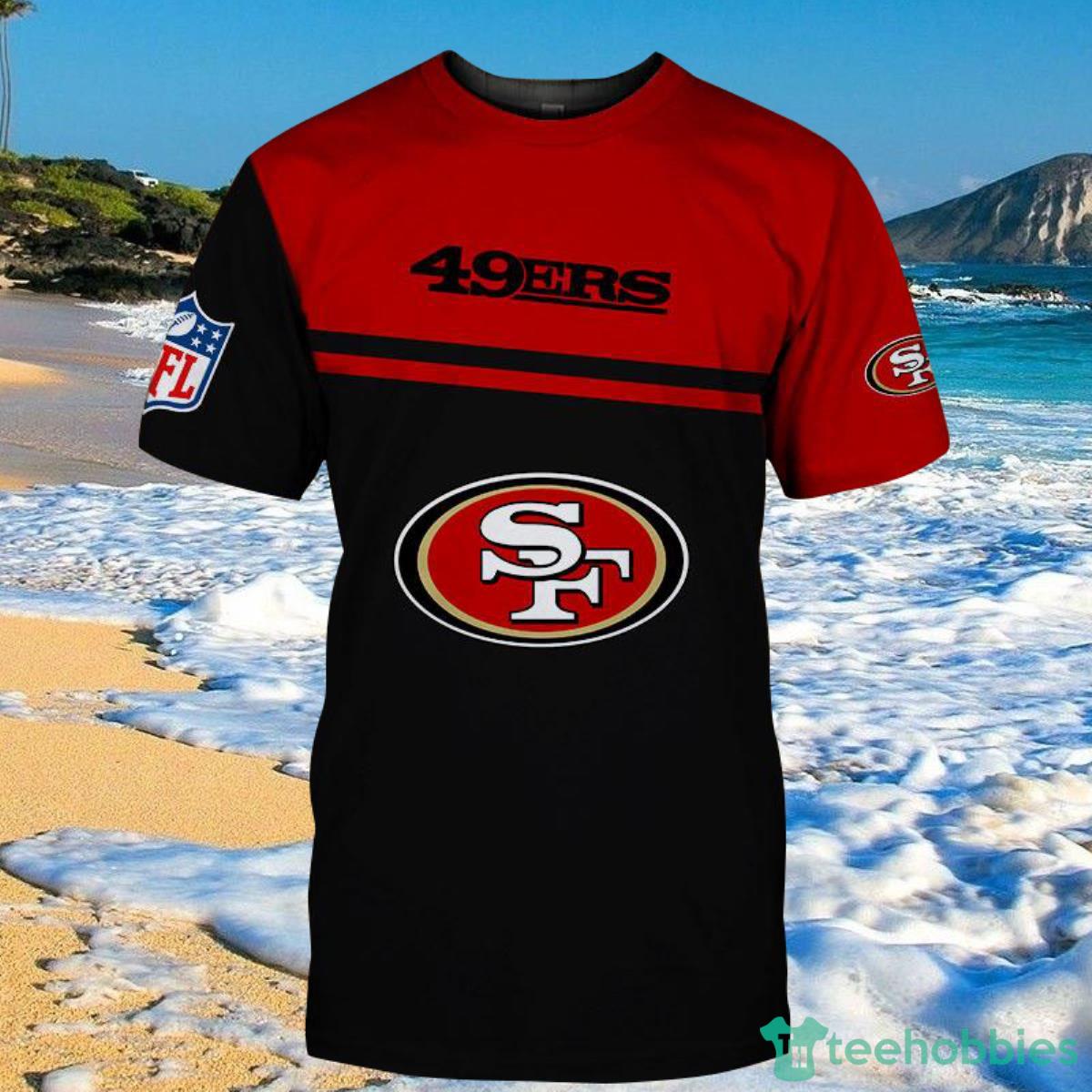 San Francisco 49ers Tee Shirts 3D Hand Skull For Men And Women Product Photo 2