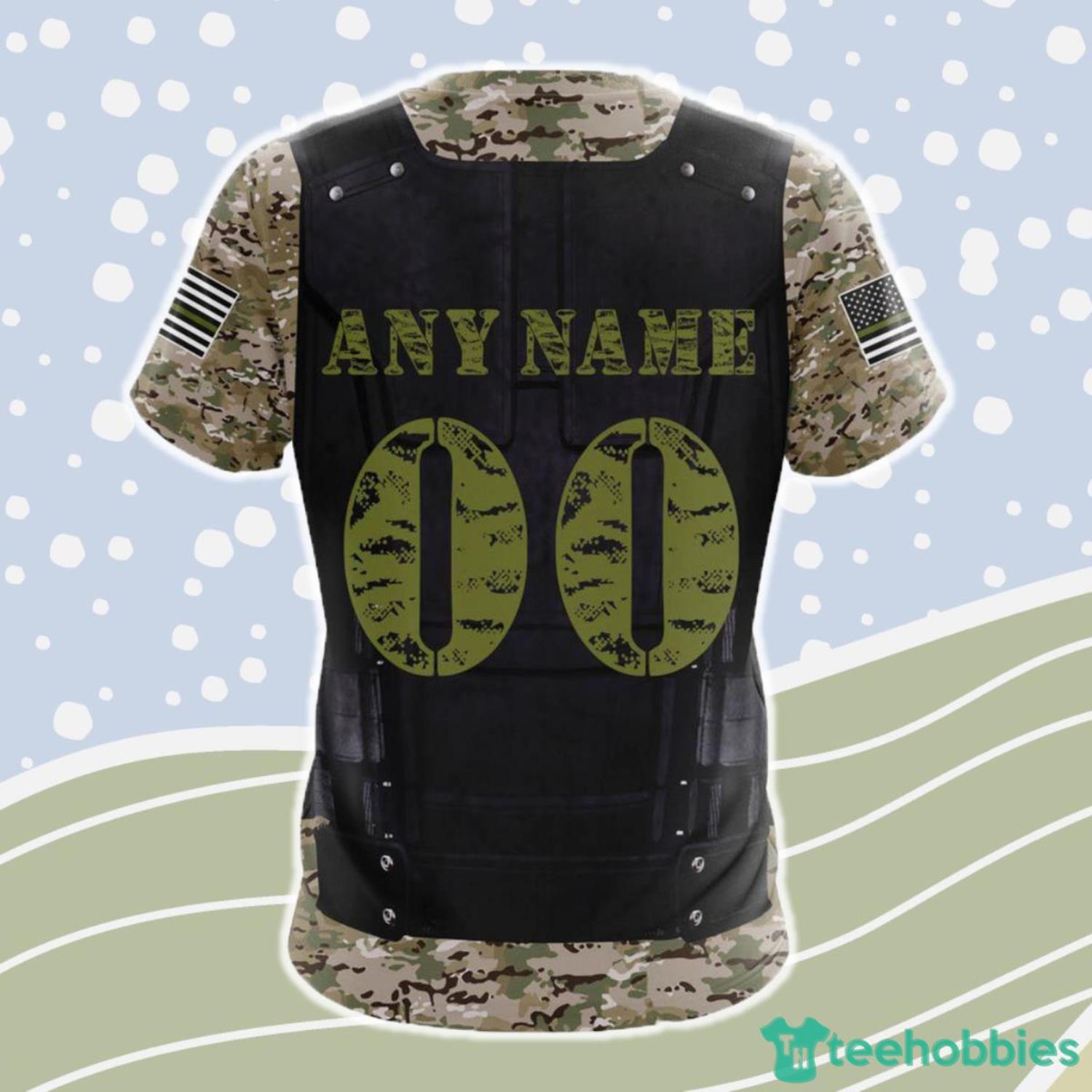 Seattle Seahawks NFL 3D Shirt Camo Custom Name & Number Product Photo 2