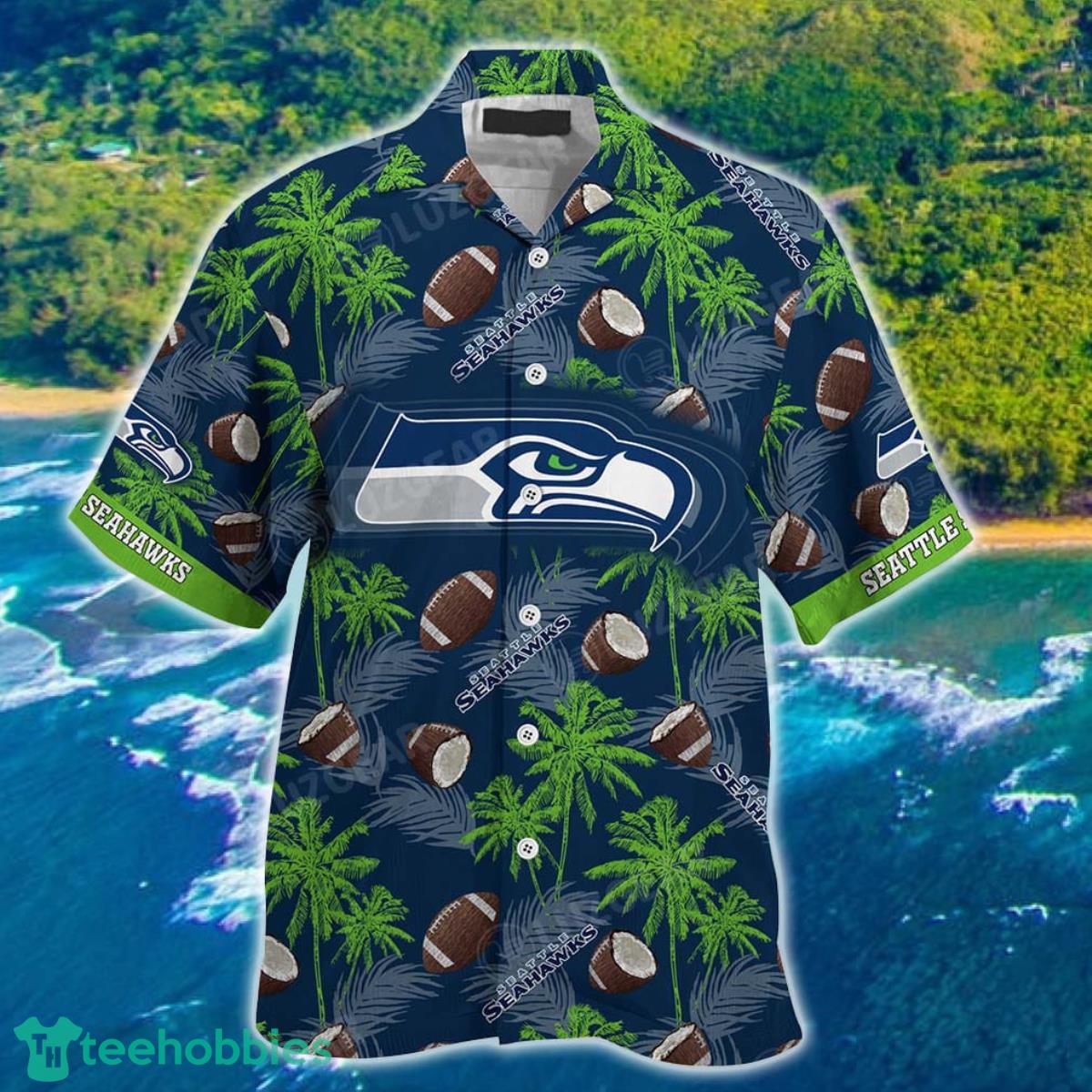 Seattle Seahawks NFL Beach Shirt New Gift For Summer Hawaiian Shirt Product Photo 2