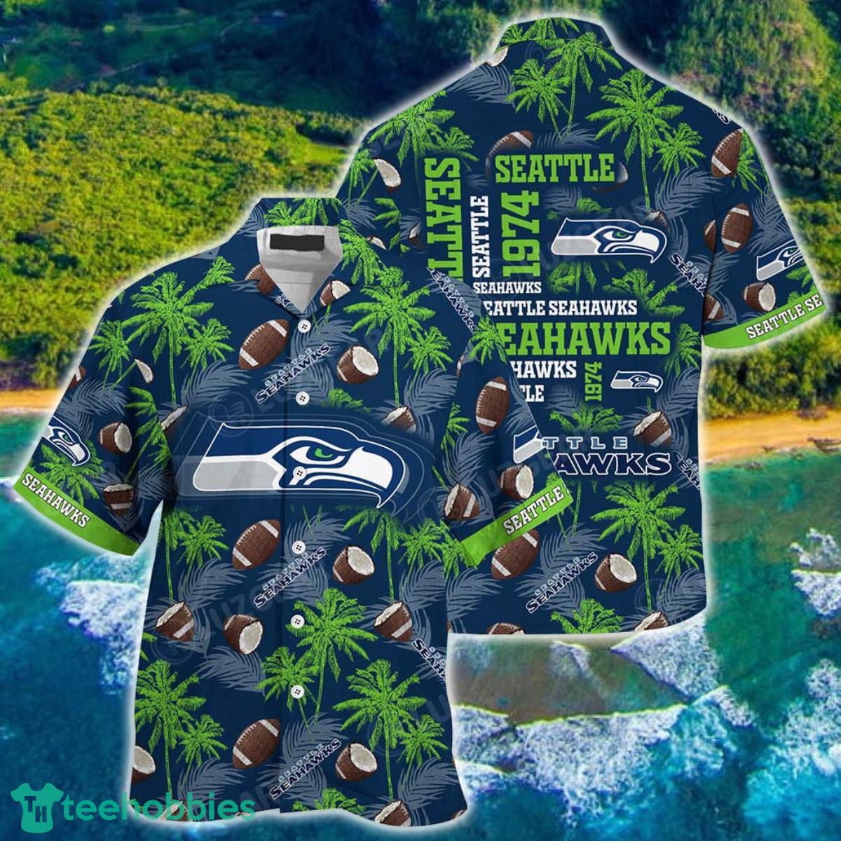 Seattle Seahawks NFL Beach Shirt New Gift For Summer Hawaiian Shirt Product Photo 1