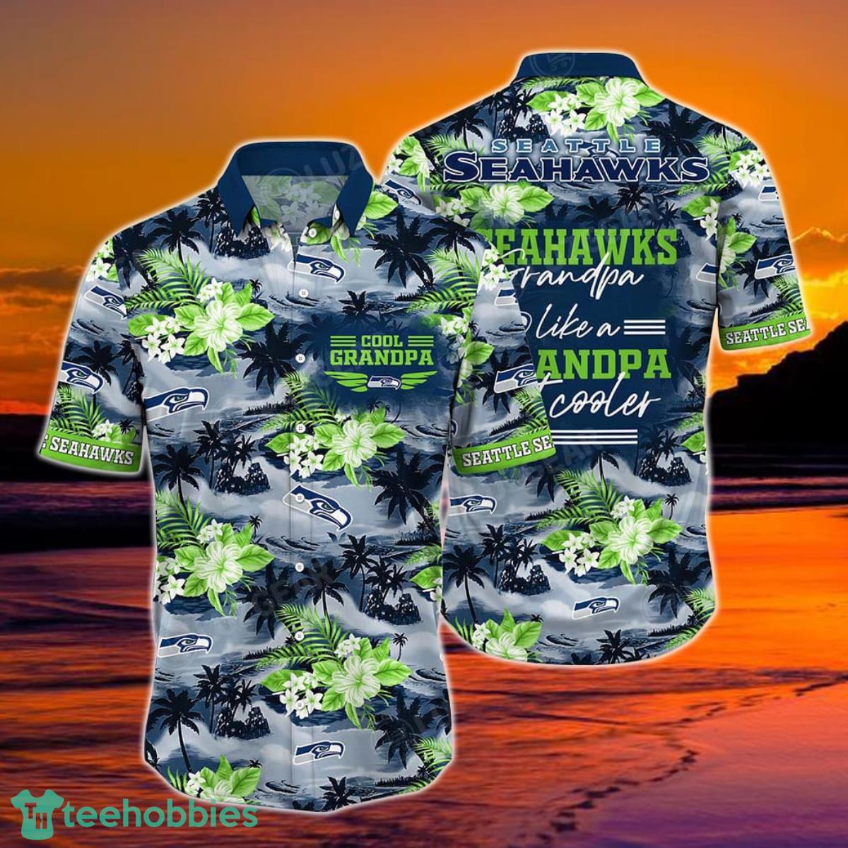 Seattle Seahawks NFL Hawaiian Shirt For Grandparent New Trending Beach Shirt Product Photo 1