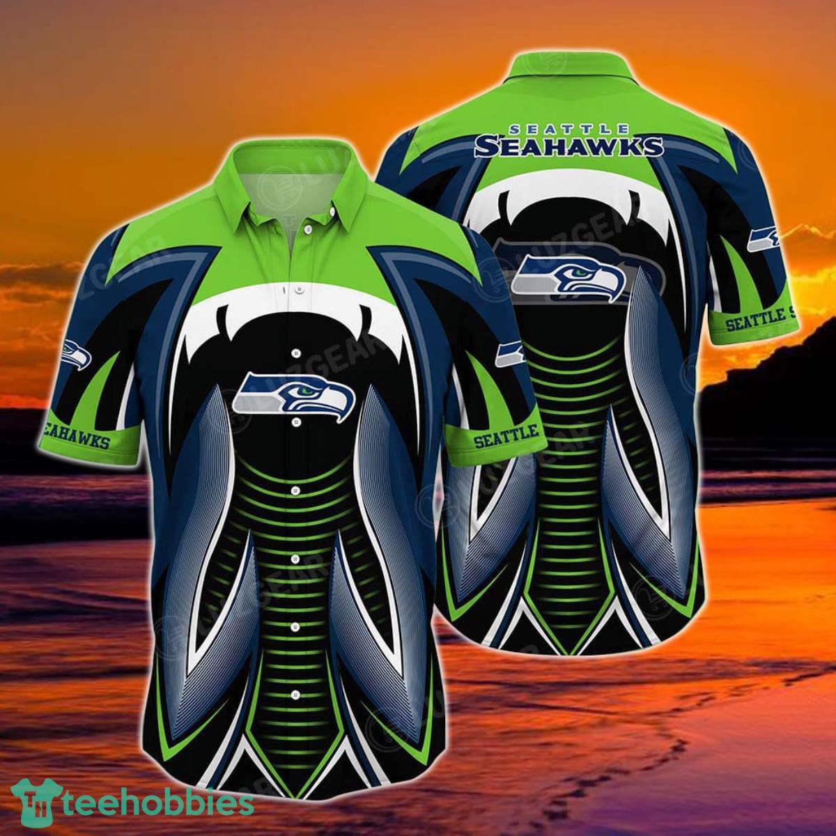 Seattle Seahawks NFL Hawaiian Shirt Summer Short Sleeve Button Down Shirt Gift For Best Fans Product Photo 1