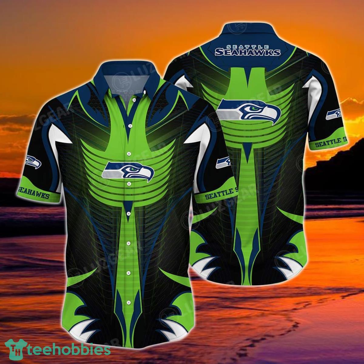 Seattle Seahawks NFL Hawaiian Shirt, Trending Beach Shirt Short Style For Awesome Fans Product Photo 1
