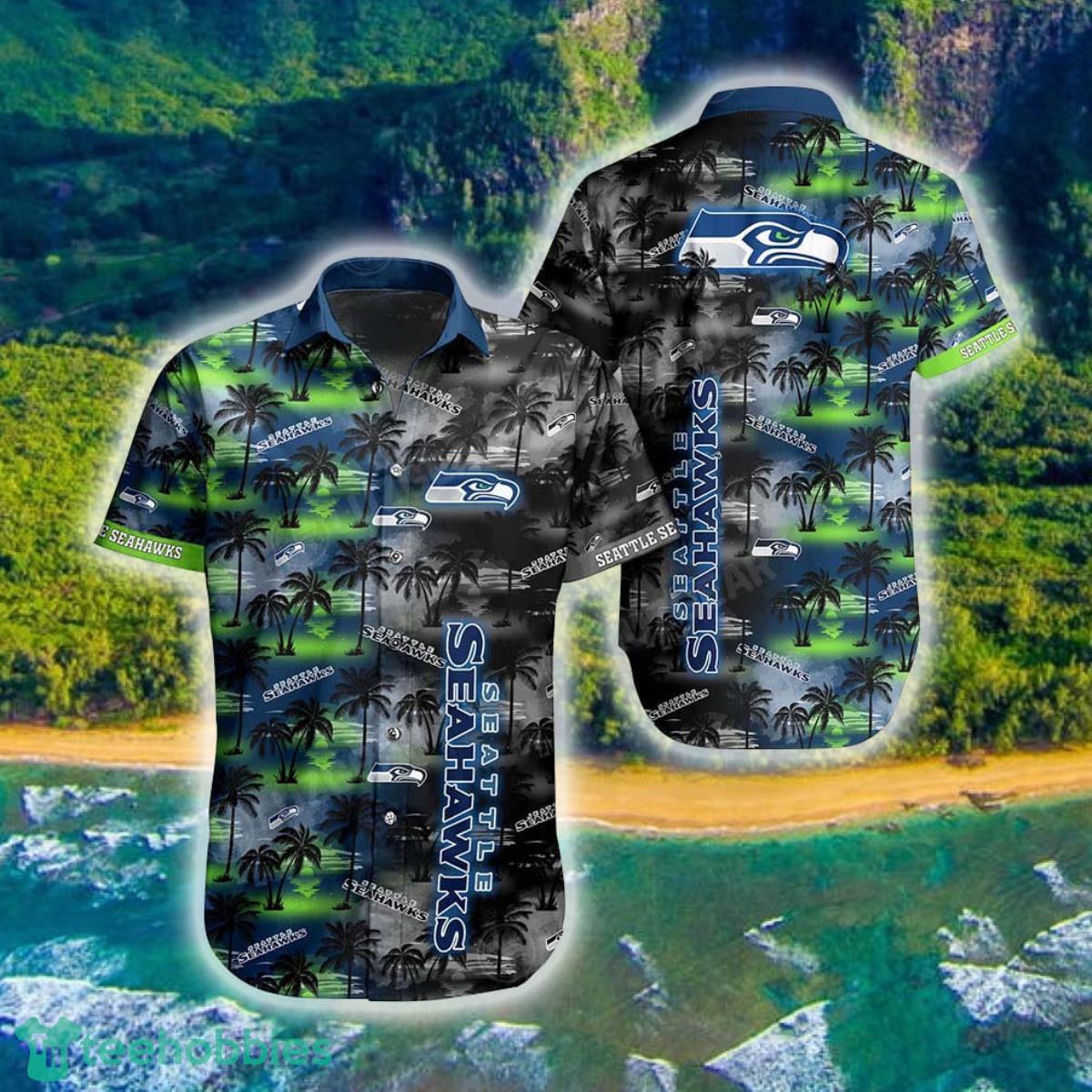 Seattle Seahawks NFL Hawaiian Shirt Tropical Patterns New Hot Trend Summer For Football NFL Fans Product Photo 1