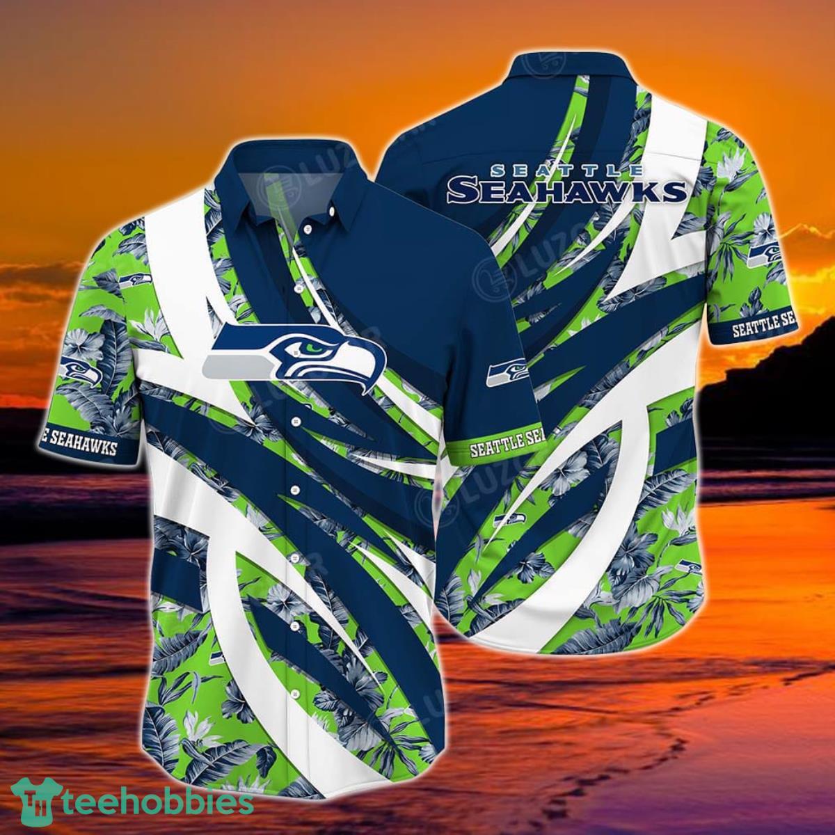 Seattle Seahawks NFL Hawaiian Shirt Tropical Patterns New Trend Summer For Sports Football Fans Product Photo 1