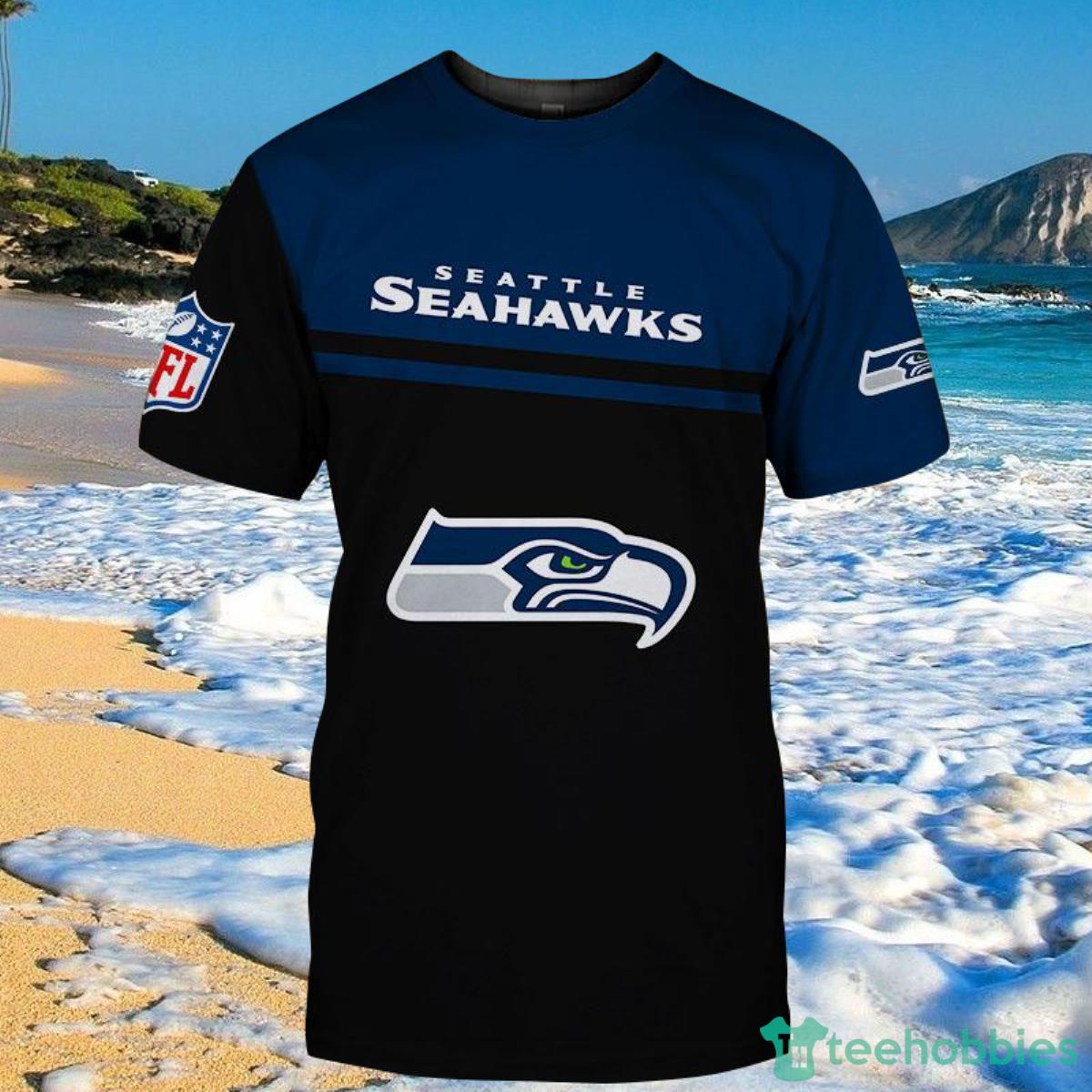Seattle Seahawks NHL Shirts 3D Hand Skull For Men And Women Product Photo 2