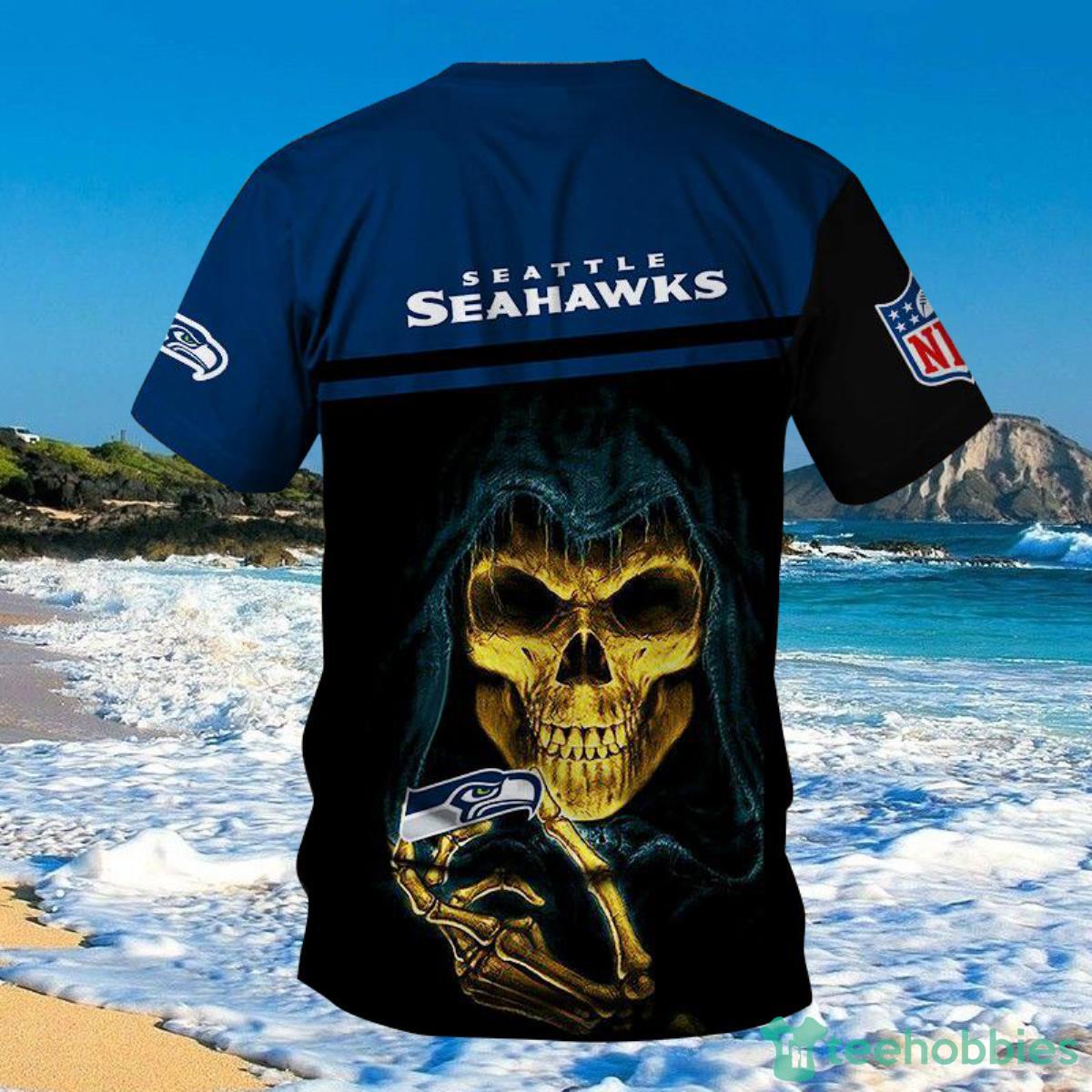 Seattle Seahawks NHL Shirts 3D Hand Skull For Men And Women Product Photo 1
