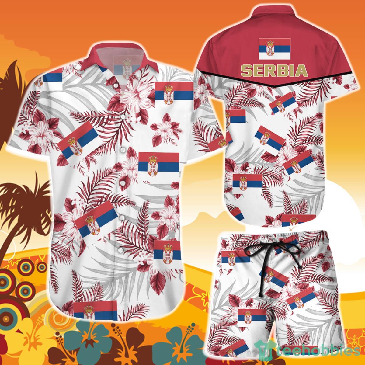 Serbia National Soccer Team Qatar World Cup 2022 Season Winter World Cup 3D Hawaiian Shirt and Short Product Photo 1