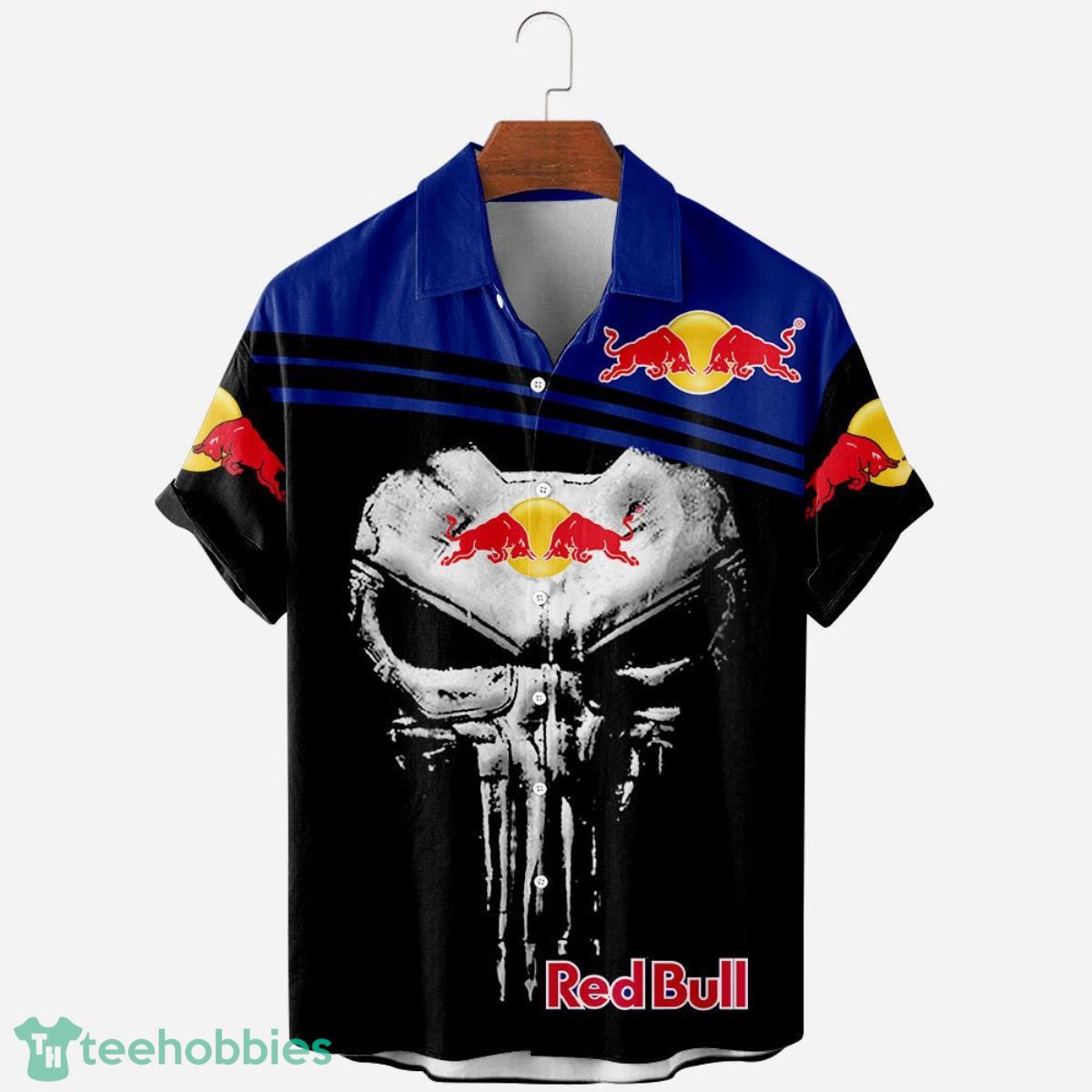 Skull Dark Red Bull Printed 3D Hawaiian Shirt Button Up Tee Product Photo 1 Skull Dark Red Bull Printed 3D Hawaiian Shirt Button Up Tee Product Photo 1