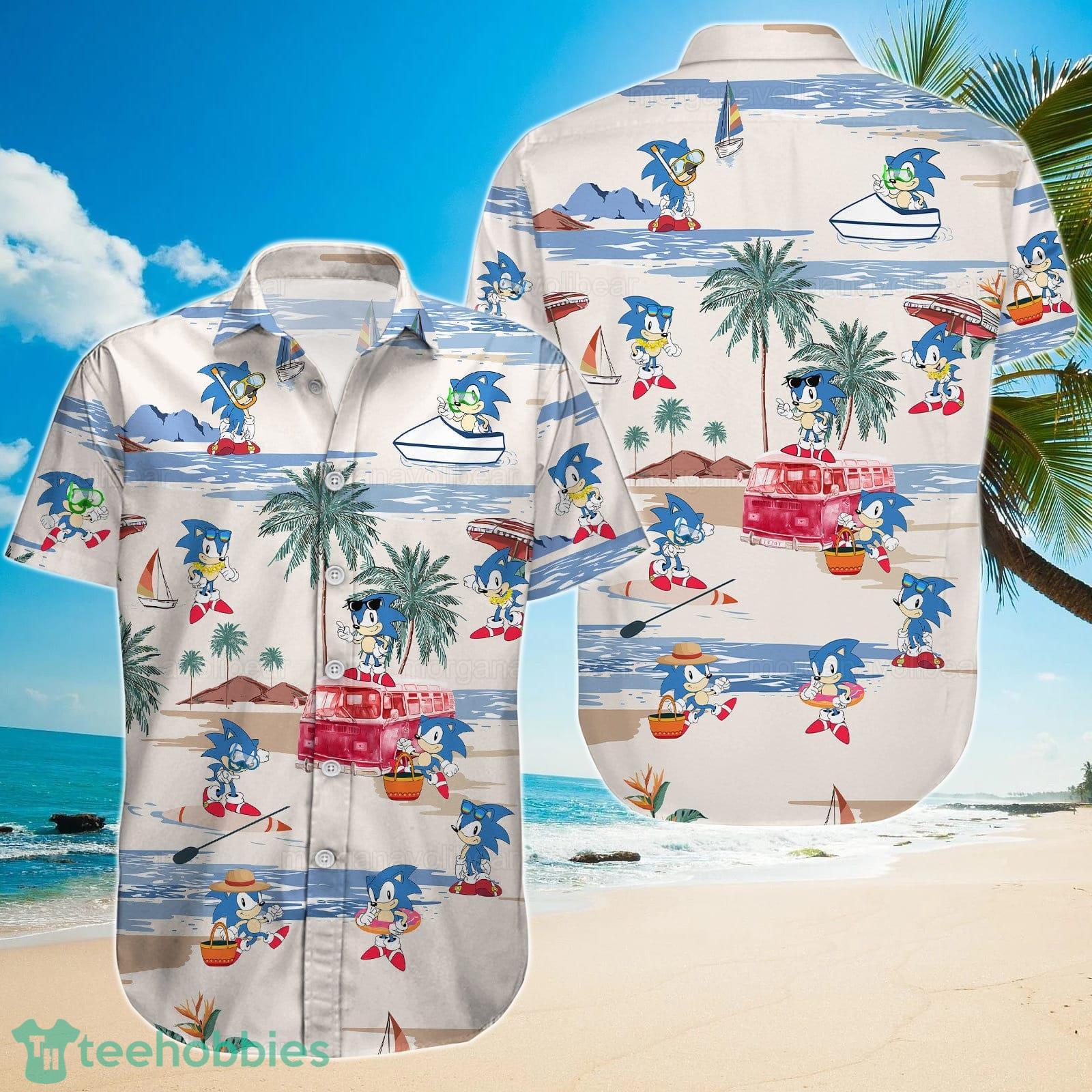Sonic Hawaiian Shirt And Short For Men And Women Product Photo 2