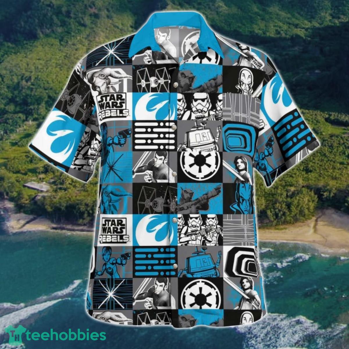 Star Wars Rebels Blue Hawaiian Shirt Summer Aloha Shirt Product Photo 2