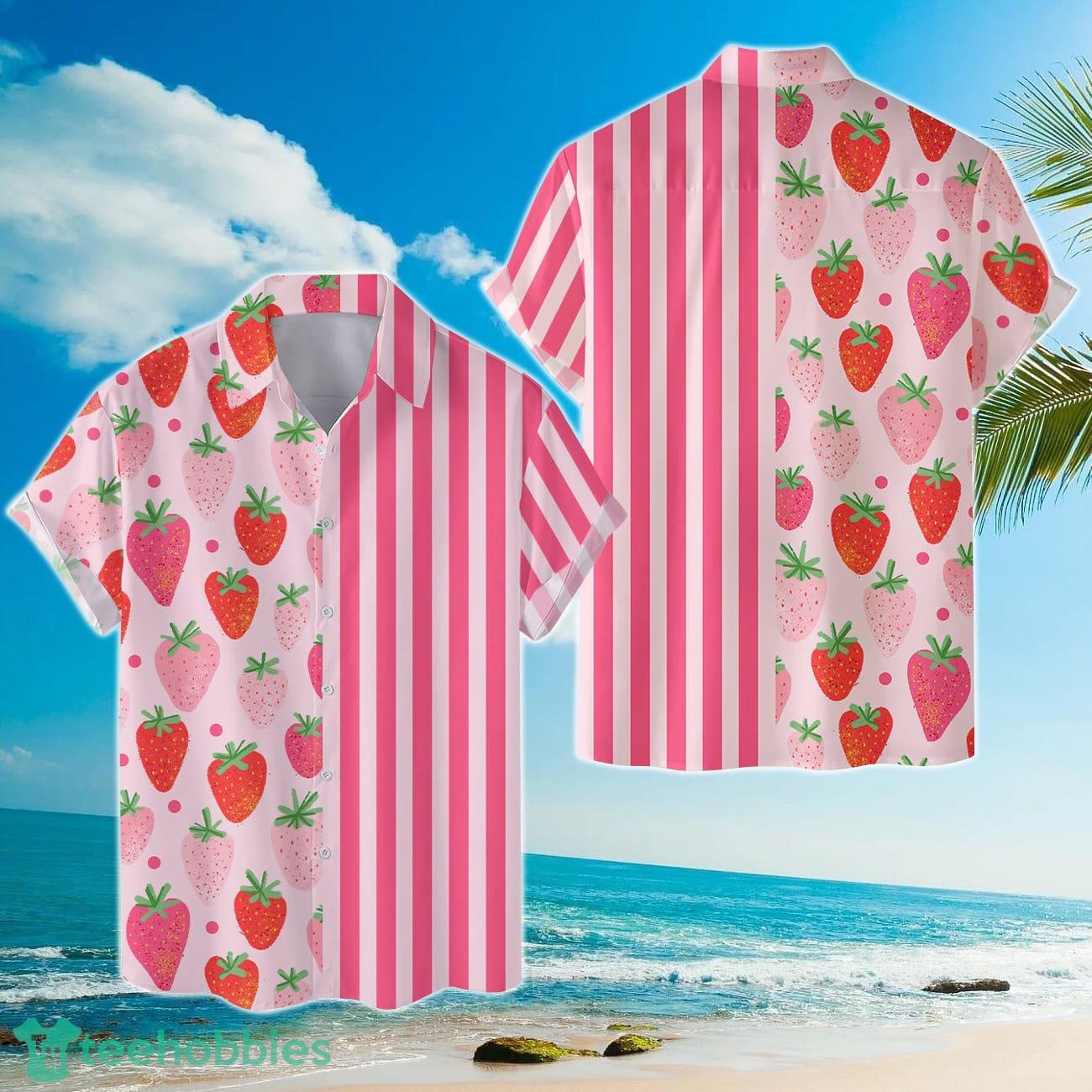 Strawberry Hawaiian Shirts For Men And Women image Strawberry Hawaiian Shirts For Men And Women Product Photo 2