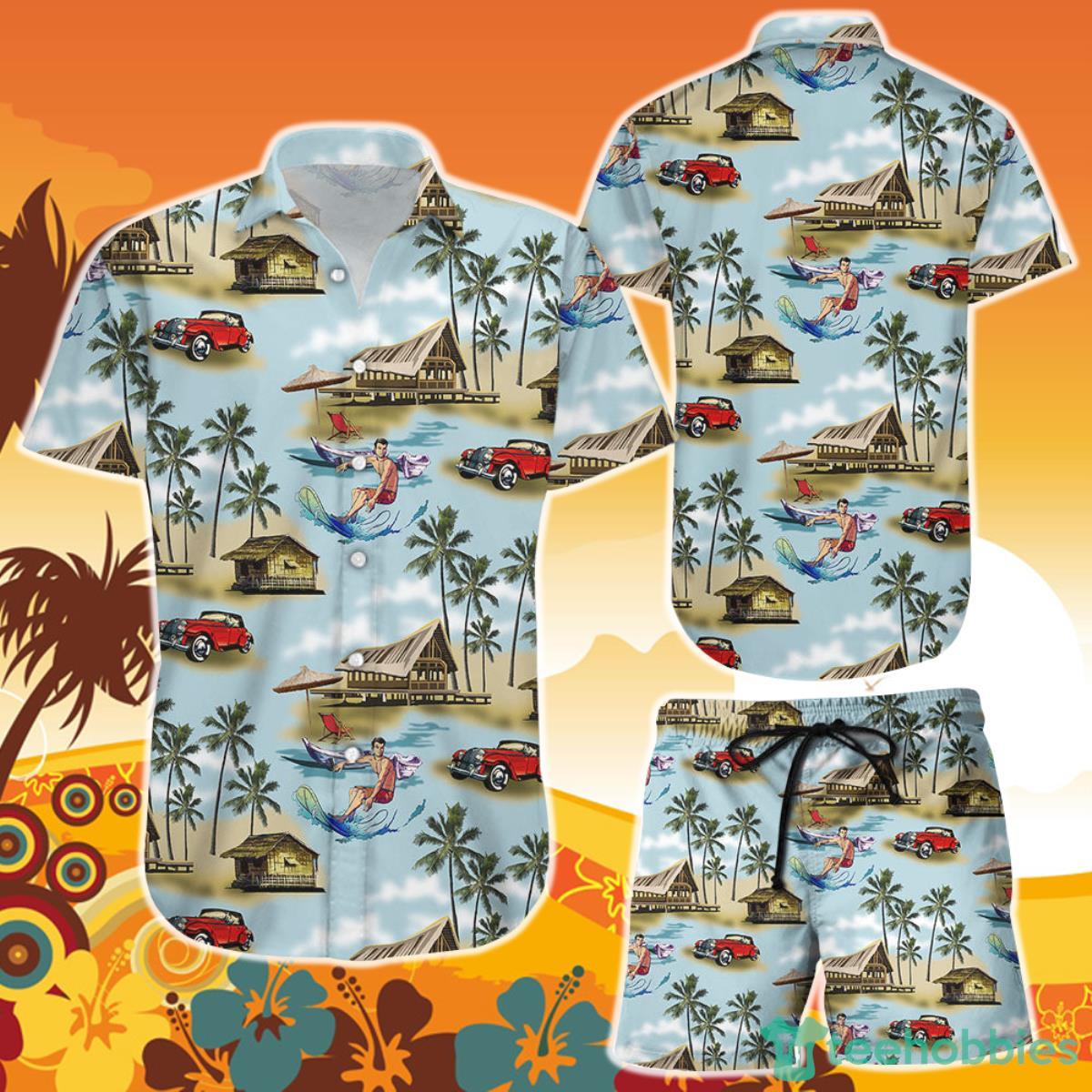 Surfing Hawaiian Shirt And Short Surfing Men Summer Beach Button Down Shirts Cute Beach Themed Gifts Product Photo 1