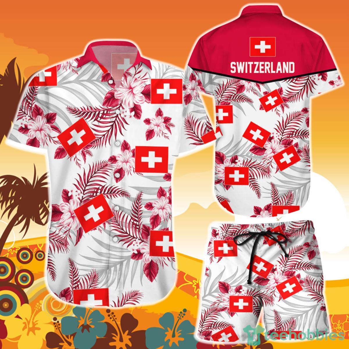 Switzerland National Soccer Team Qatar World Cup 2022 Season Winter World Cup 3D Hawaiian Shirt And Short Product Photo 1