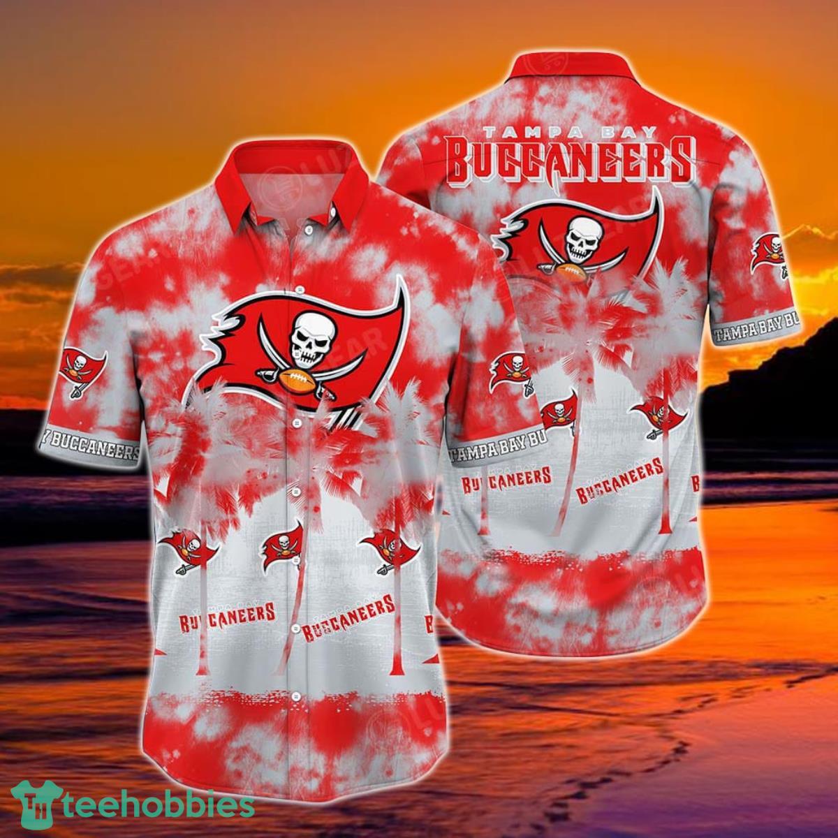 Tampa Bay Buccaneers NFL Hawaiian Shirt Tropical Patterns Graphic Short Sleeve Hot Trend Summer Gift For Fans Product Photo 1