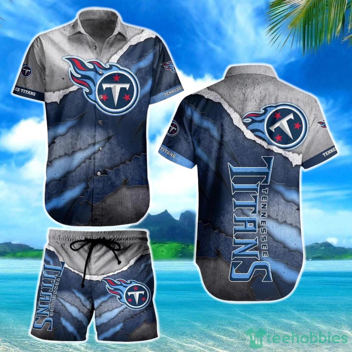 Tennessee Titans NFL Hawaiian Shirt And Short Summer Vintage Beach Shirt For Your Loved Ones Product Photo 1