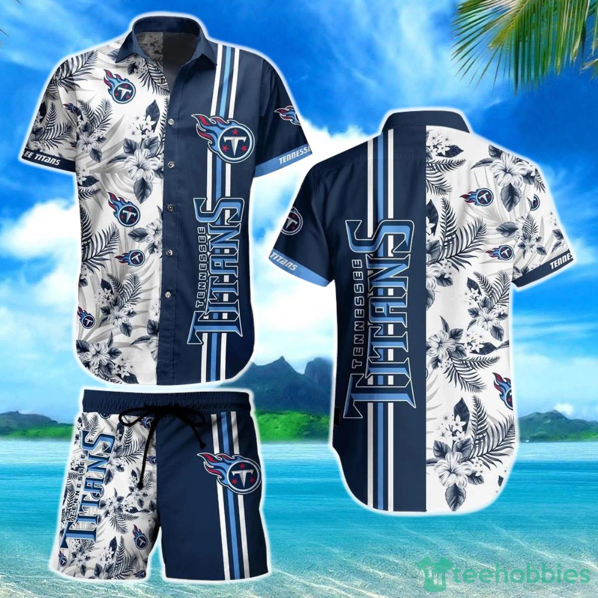 Tennessee Titans NFL Hawaiian Shirt Tropical Pattern Summer Shirt Style New Gift For Best Fan Product Photo 1