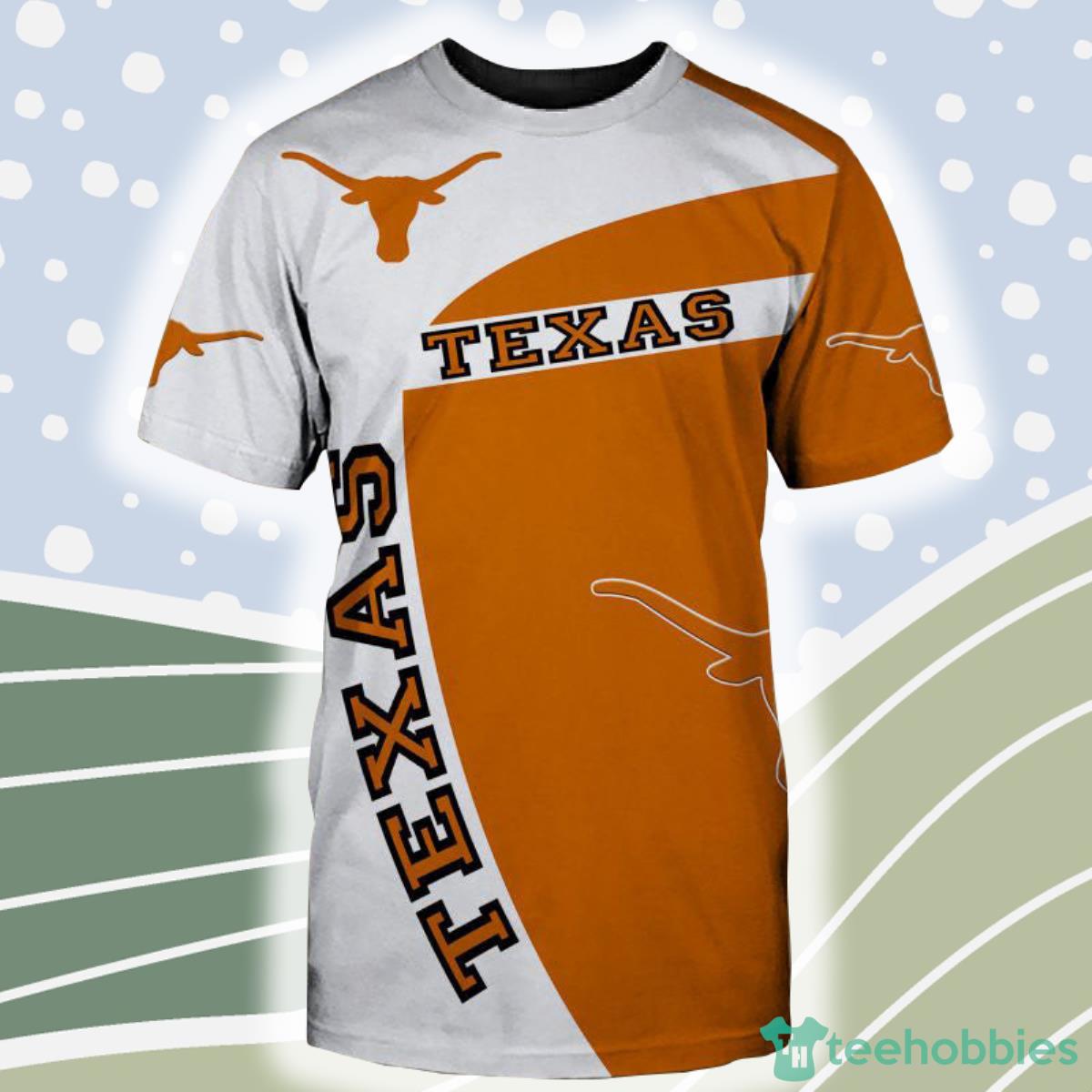 Texas Longhorns NCAA Shirt 3D For Fans Product Photo 1