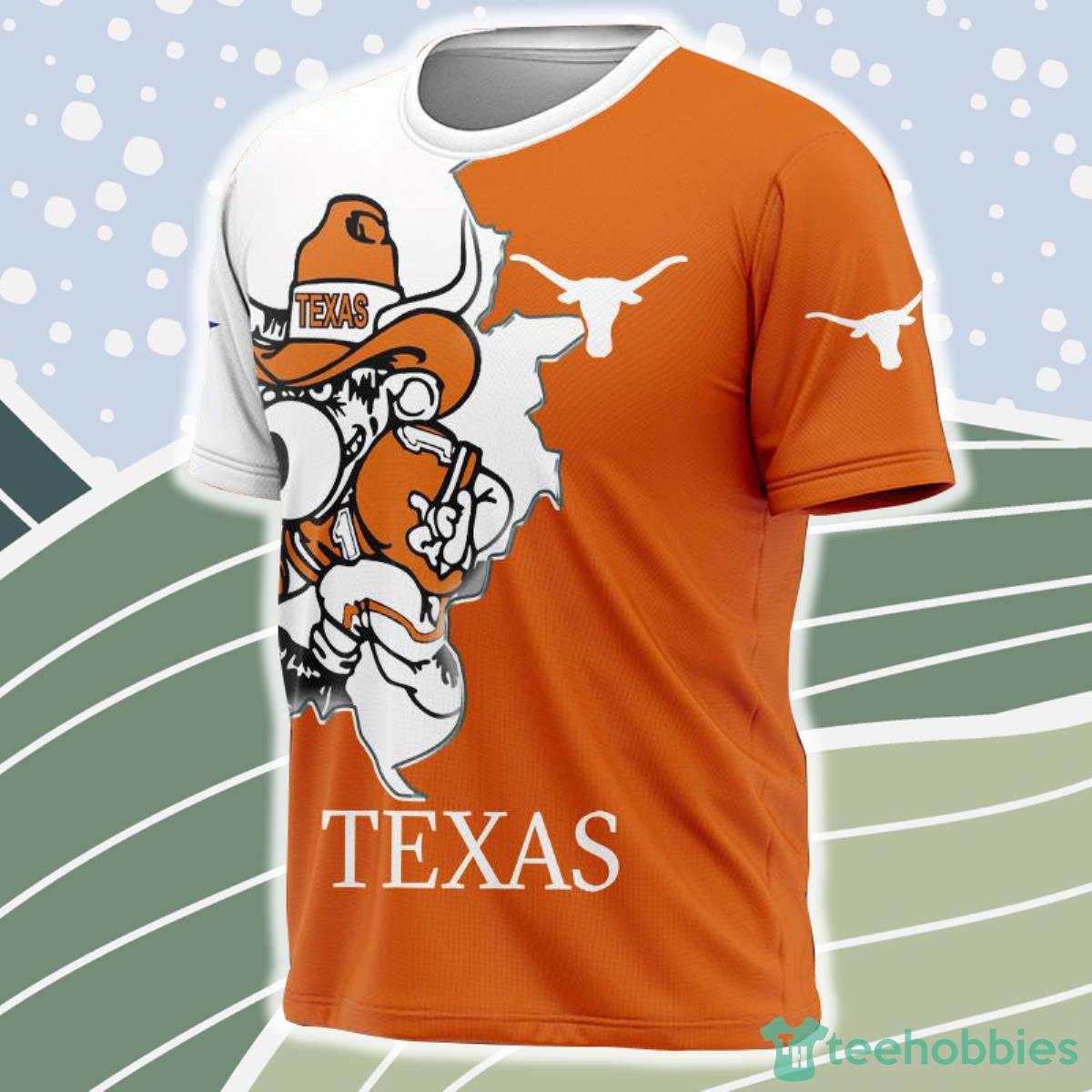 Texas Longhorns NCAA Shirt 3D For Men And Women Product Photo 1