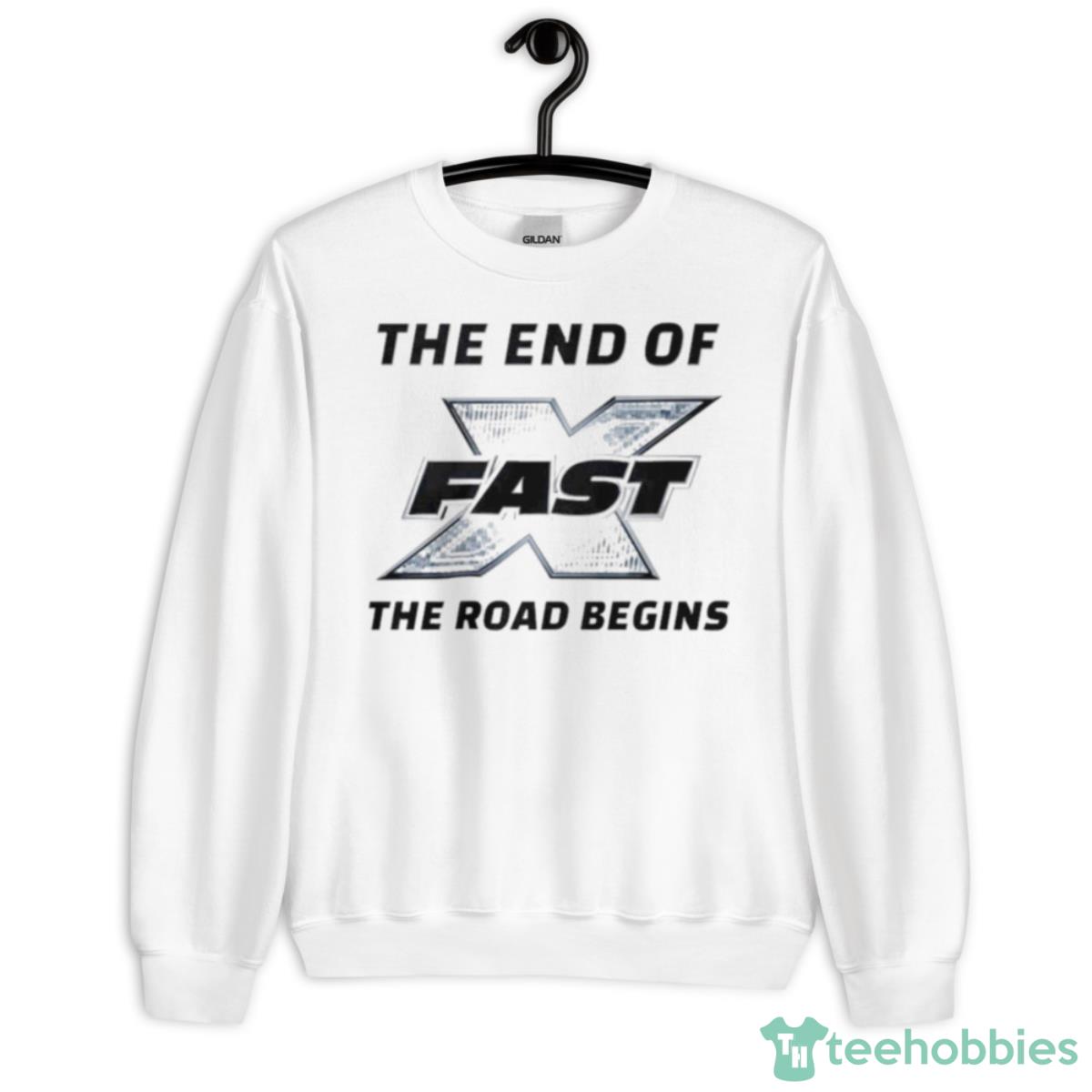 The End Of Fast The Road Begins Shirt - Unisex Heavy Blend Crewneck Sweatshirt