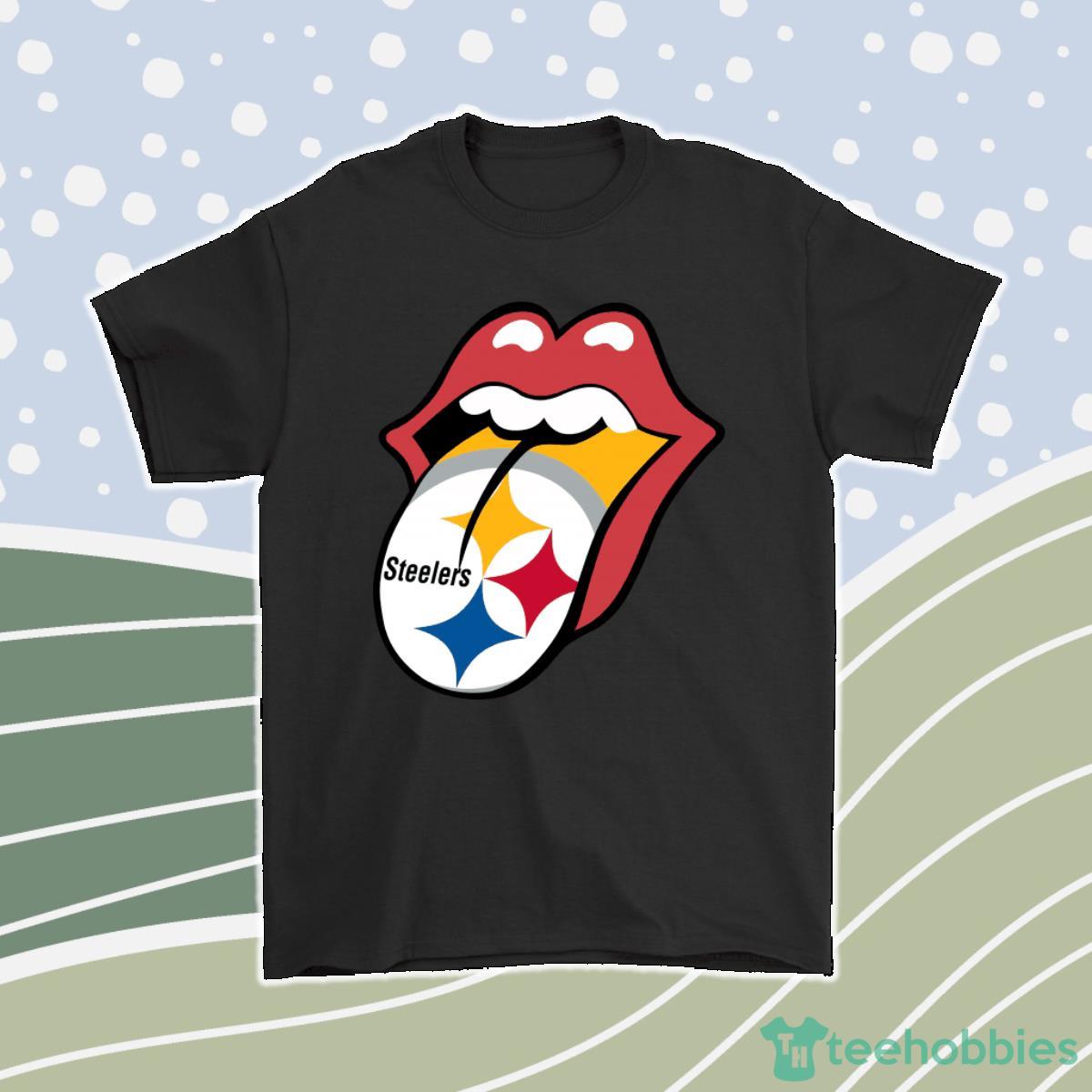 The Rolling Stones Logo X Pittsburgh Steelers Mashup Nfl Men Women T-Shirt, Hoodie, Sweatshirt Product Photo 1